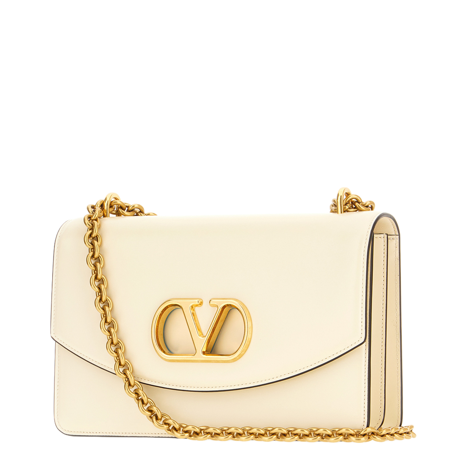 Ivory Leather Shoulder Bag - Image 2