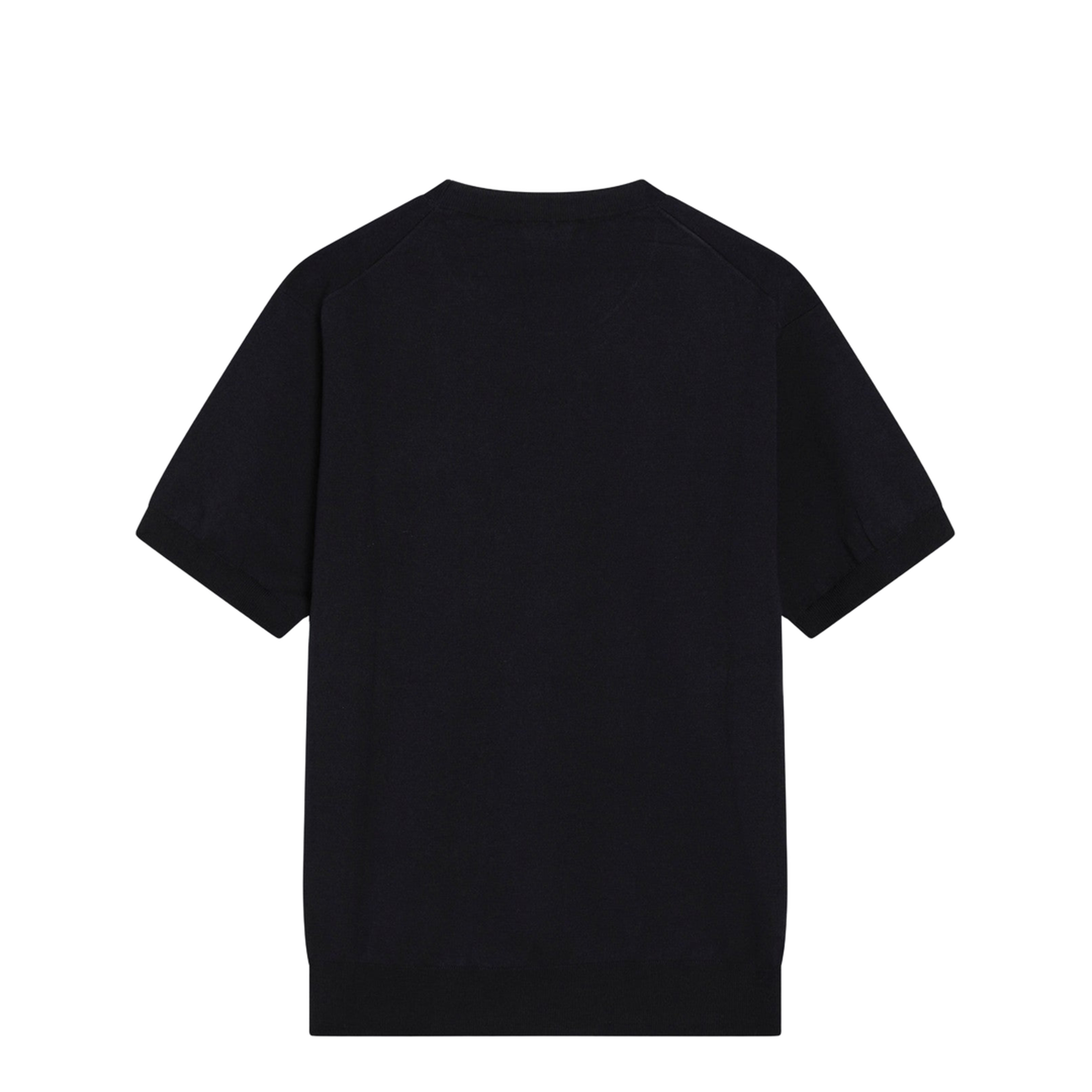 Blue Silk-Blend Sweater with Logo - Image 2