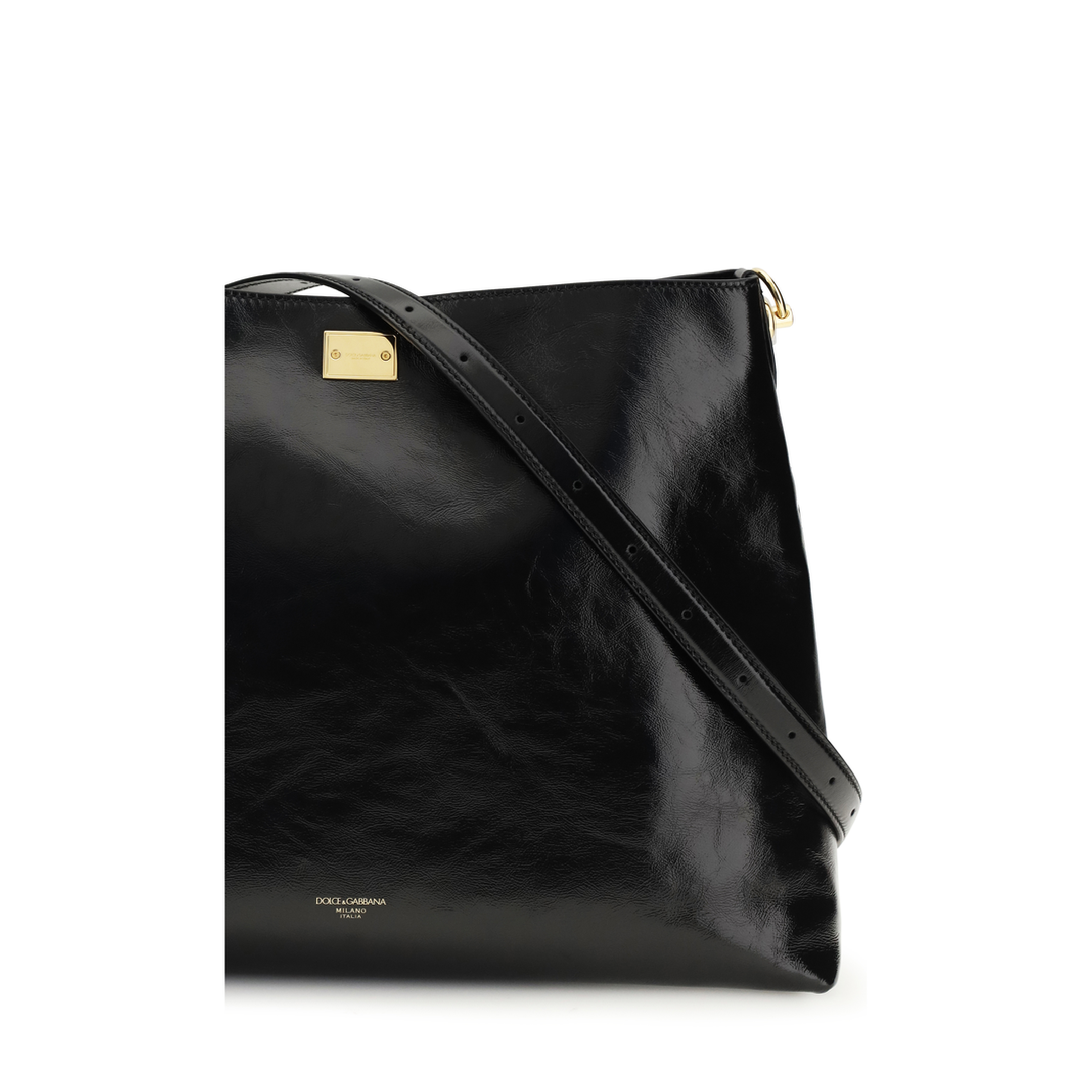 Vittoria Large Calfskin Shoulder Bag - Black - Image 4