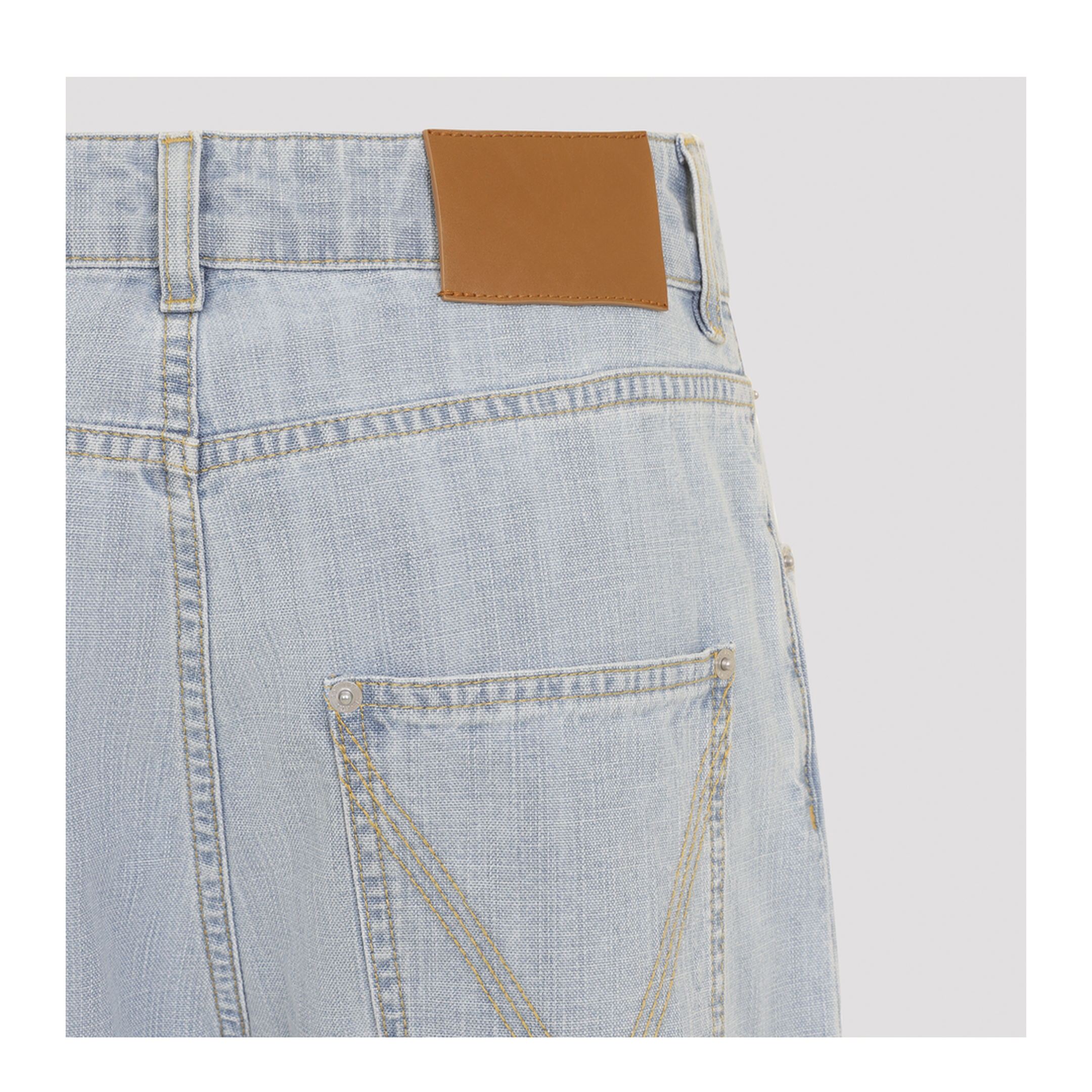 Chambray Straight Pants - Image 5