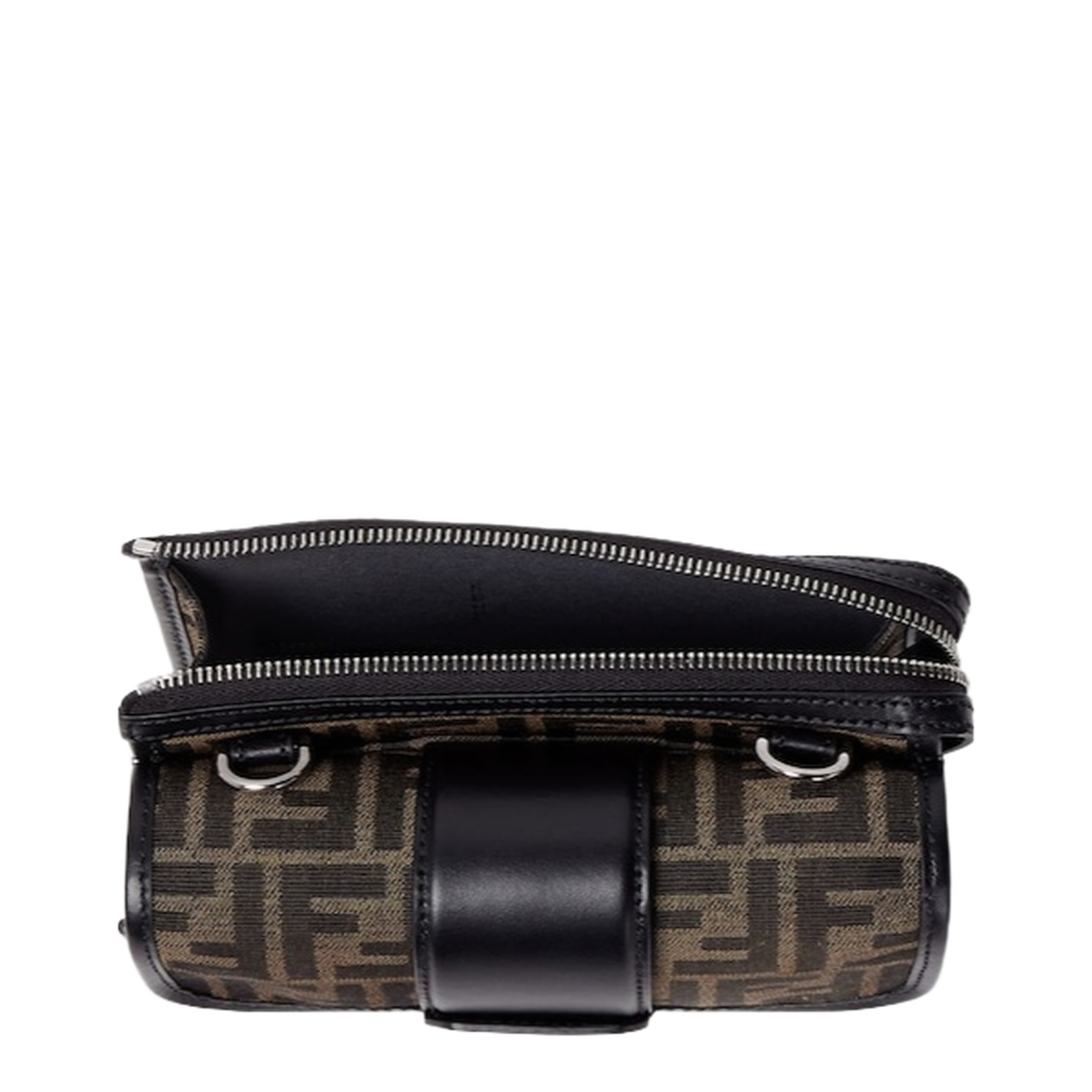 Baguette Canvas Crossbody Bags - Brown - Image 5