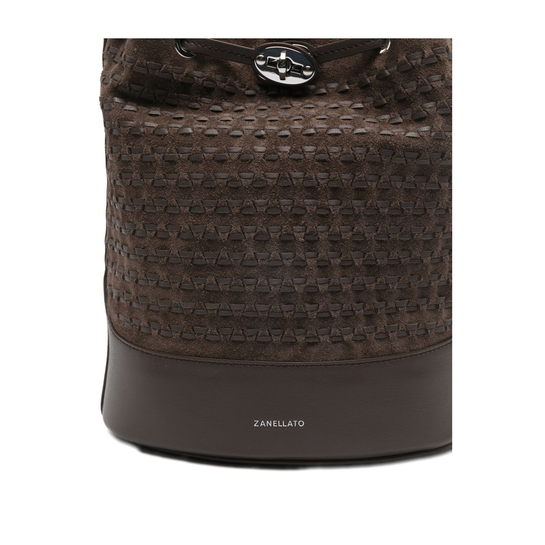 Mondà Small Musiva Suede Bag - Brown Torrone - Image 2