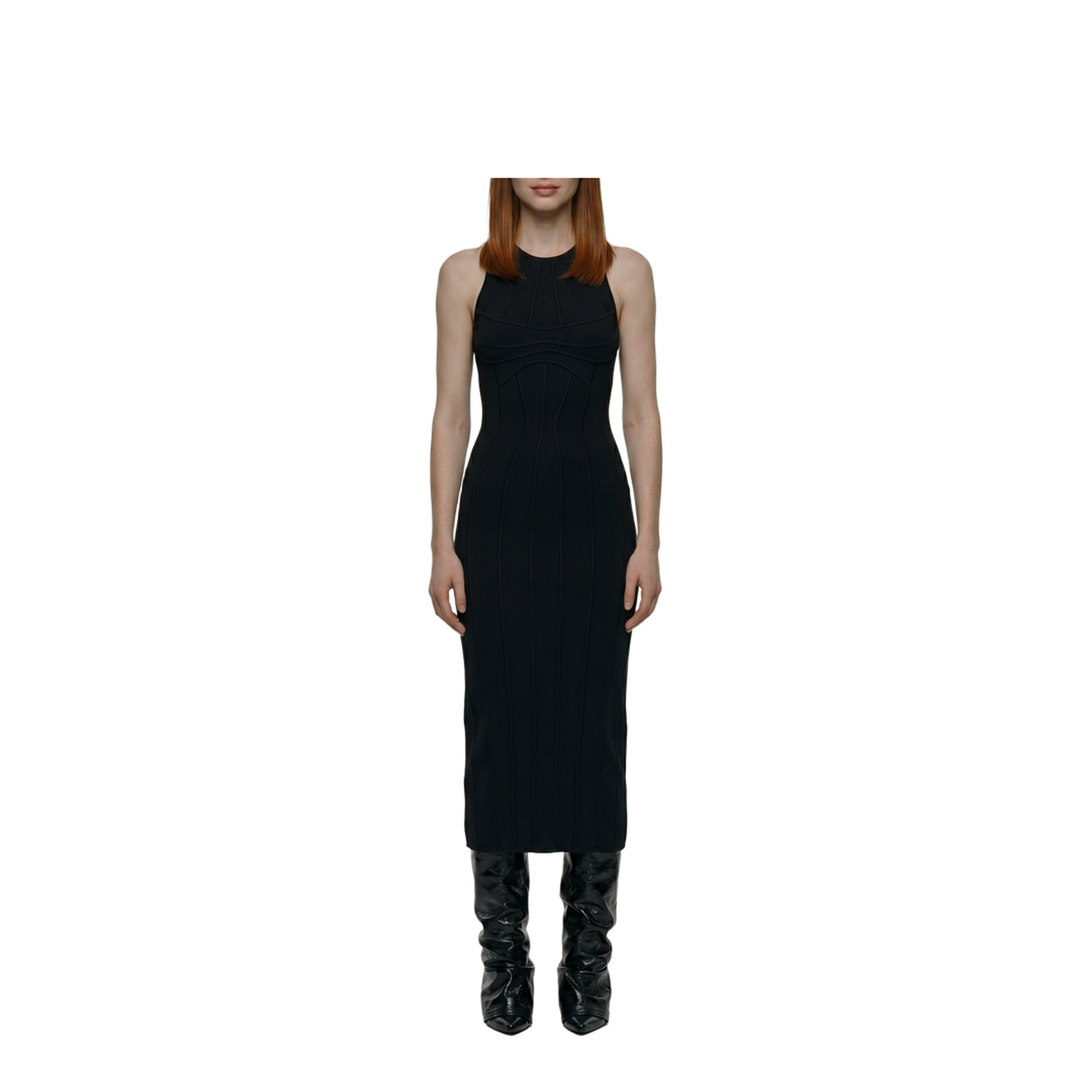 Sculptural Midi Dress - Image 1