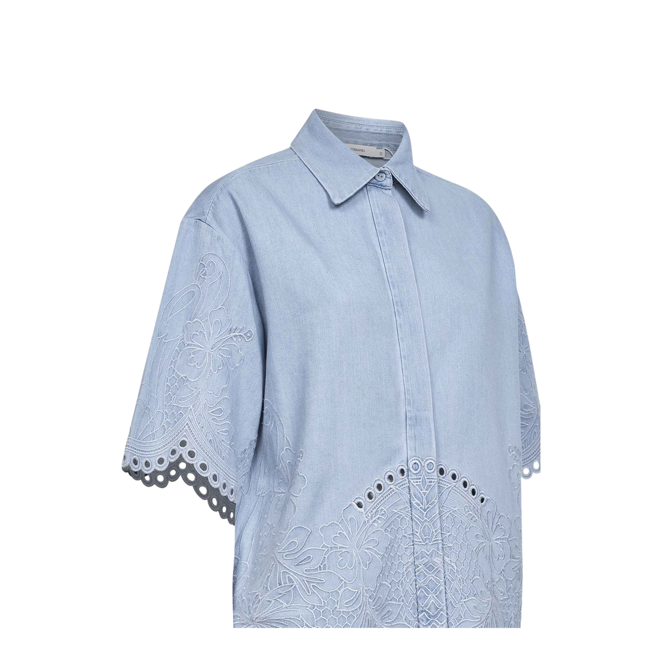 Daylight Embroidered Denim Shirt - Image 3