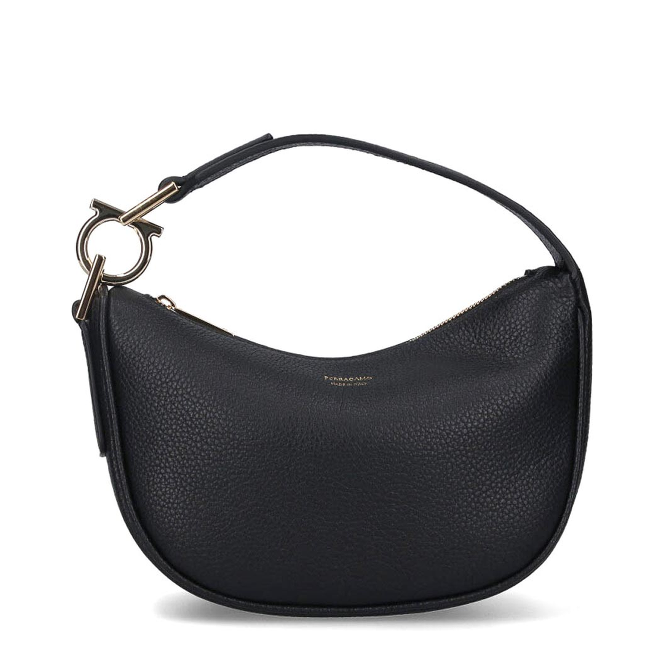 North-South Mini Hobo Bag - Black - Image 1
