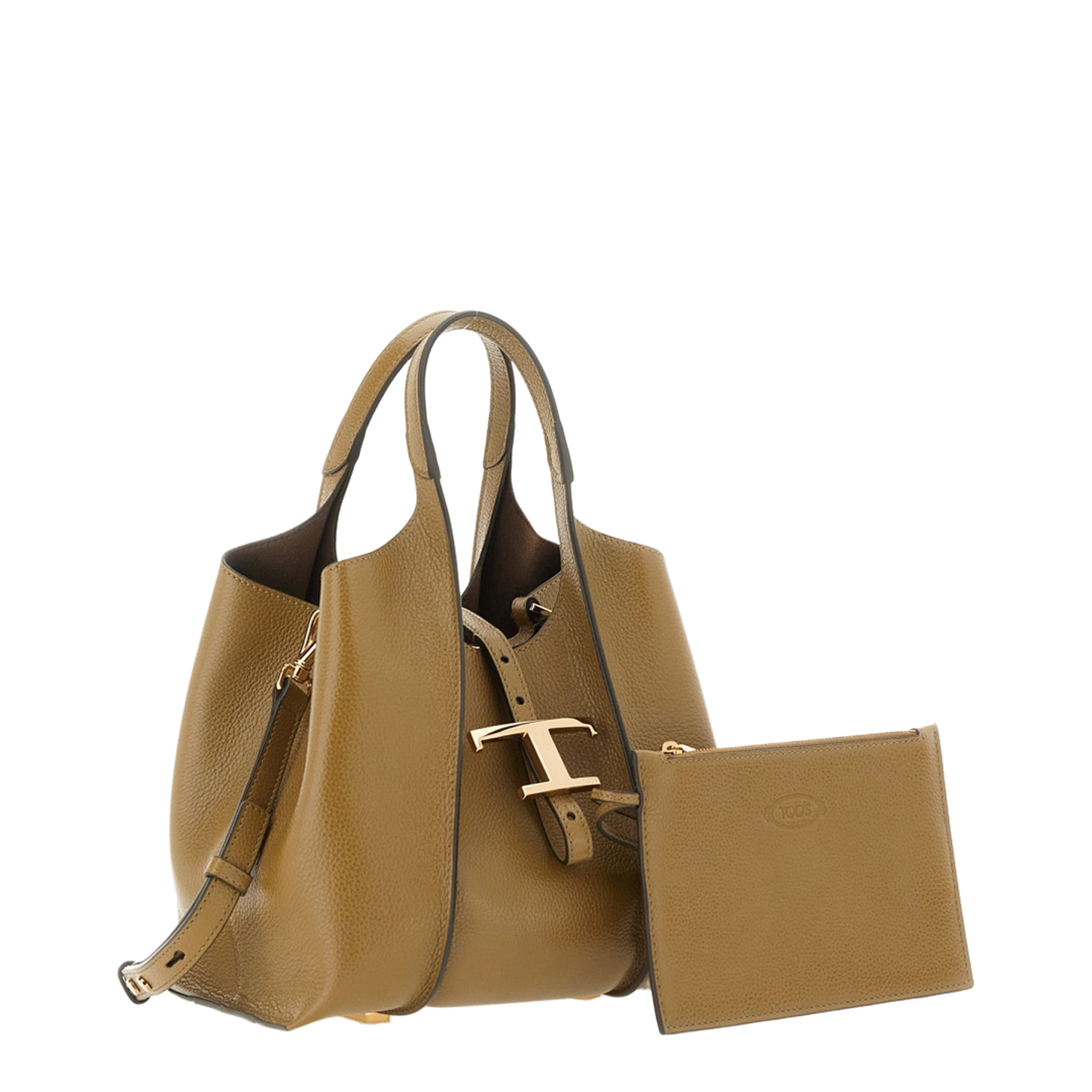 T Timeless Shopping Bag in Leather Mini - Image 3