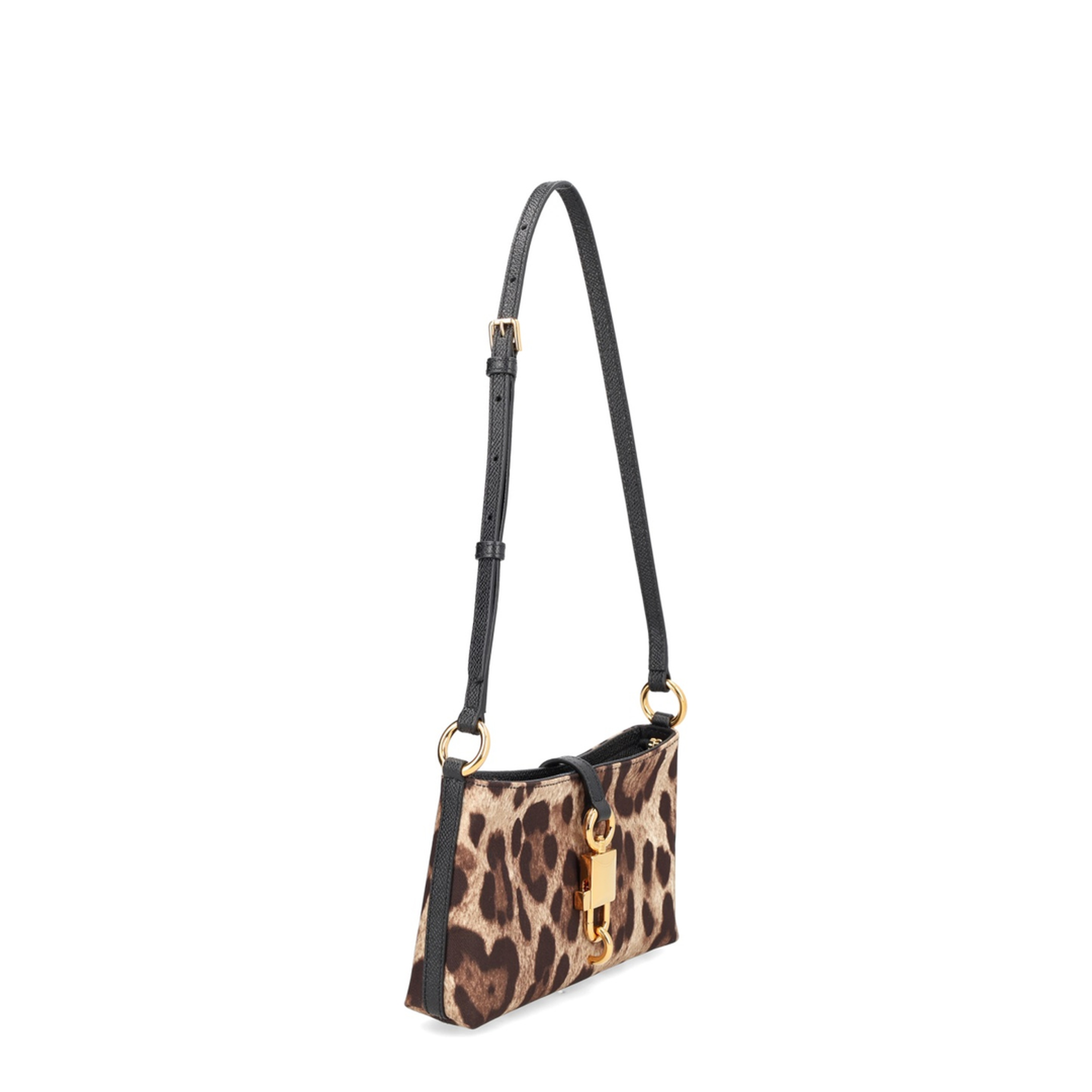 Grace Small Leather Crossbody - Leopard Print (Brown/Black) - Image 2