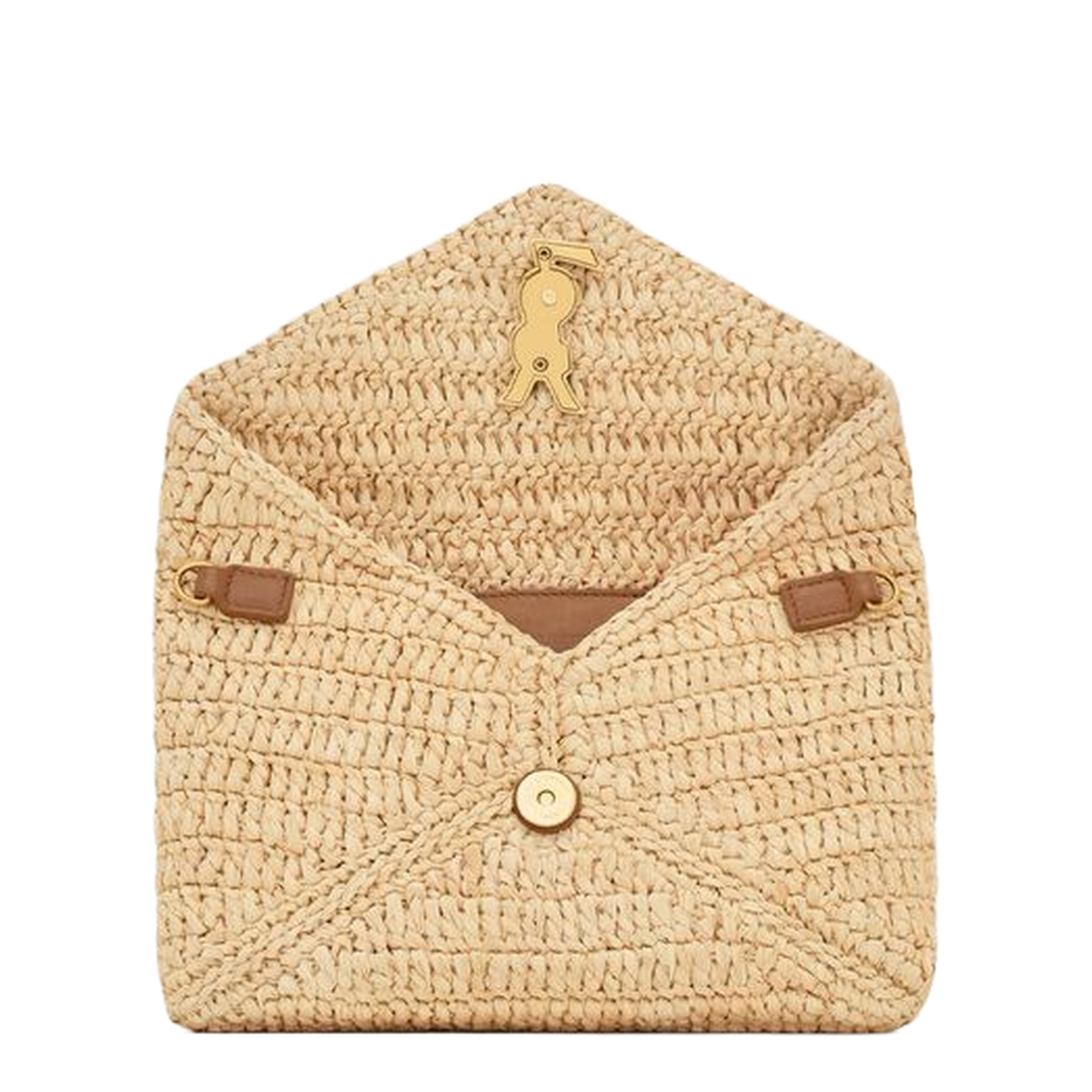 Cassandre Chain Pouch in Raffia - Image 5