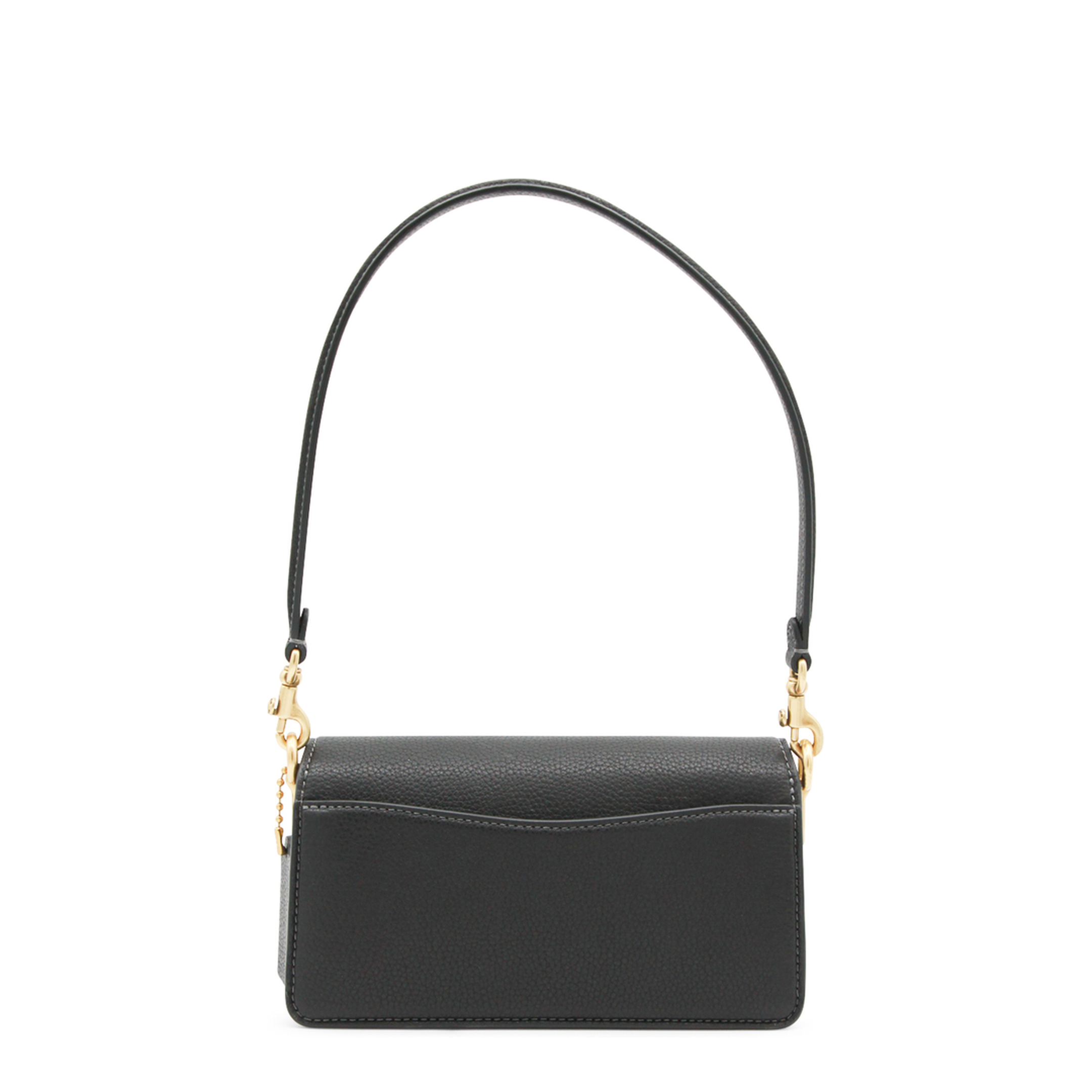 Tabby 20 Polished Pebble Leather Shoulder Bag - Black - Image 4