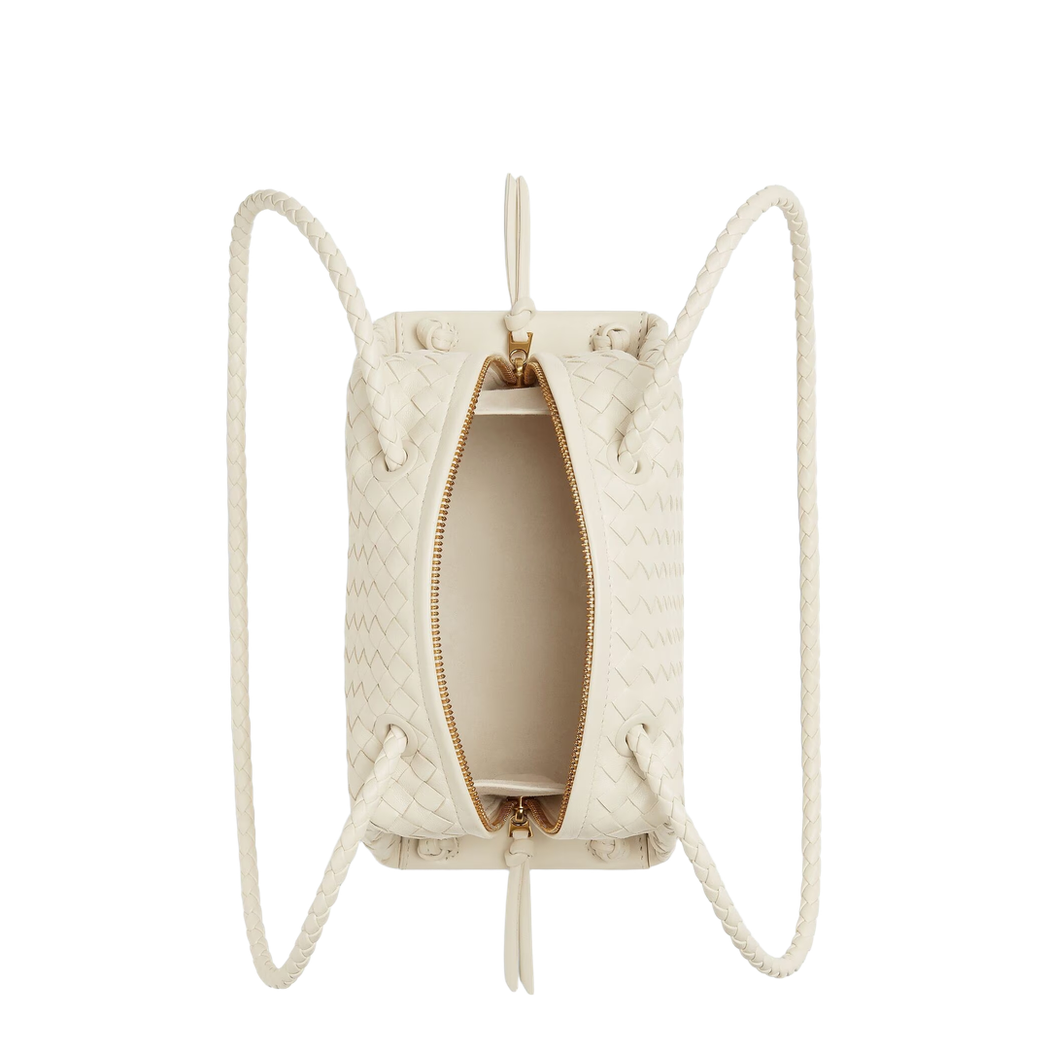 Tokyo Intrecciato Leather Shoulder Bag - Cream - Image 2