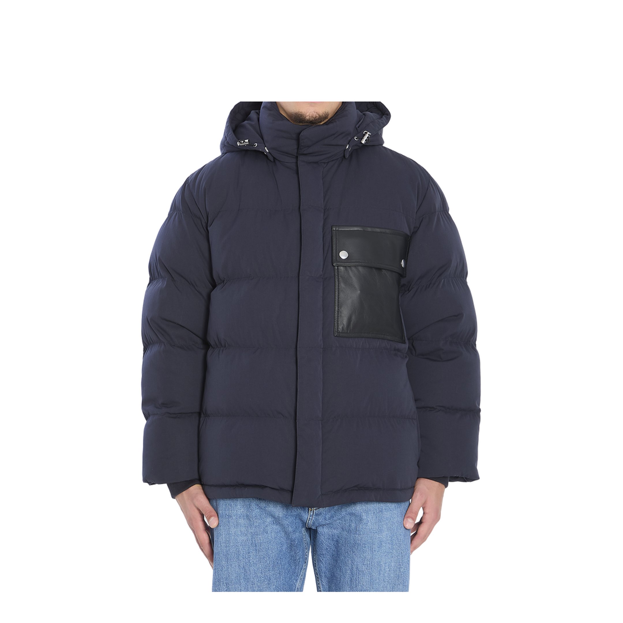 Tech Cotton Puffer Jacket In Midnight Blue - Image 1