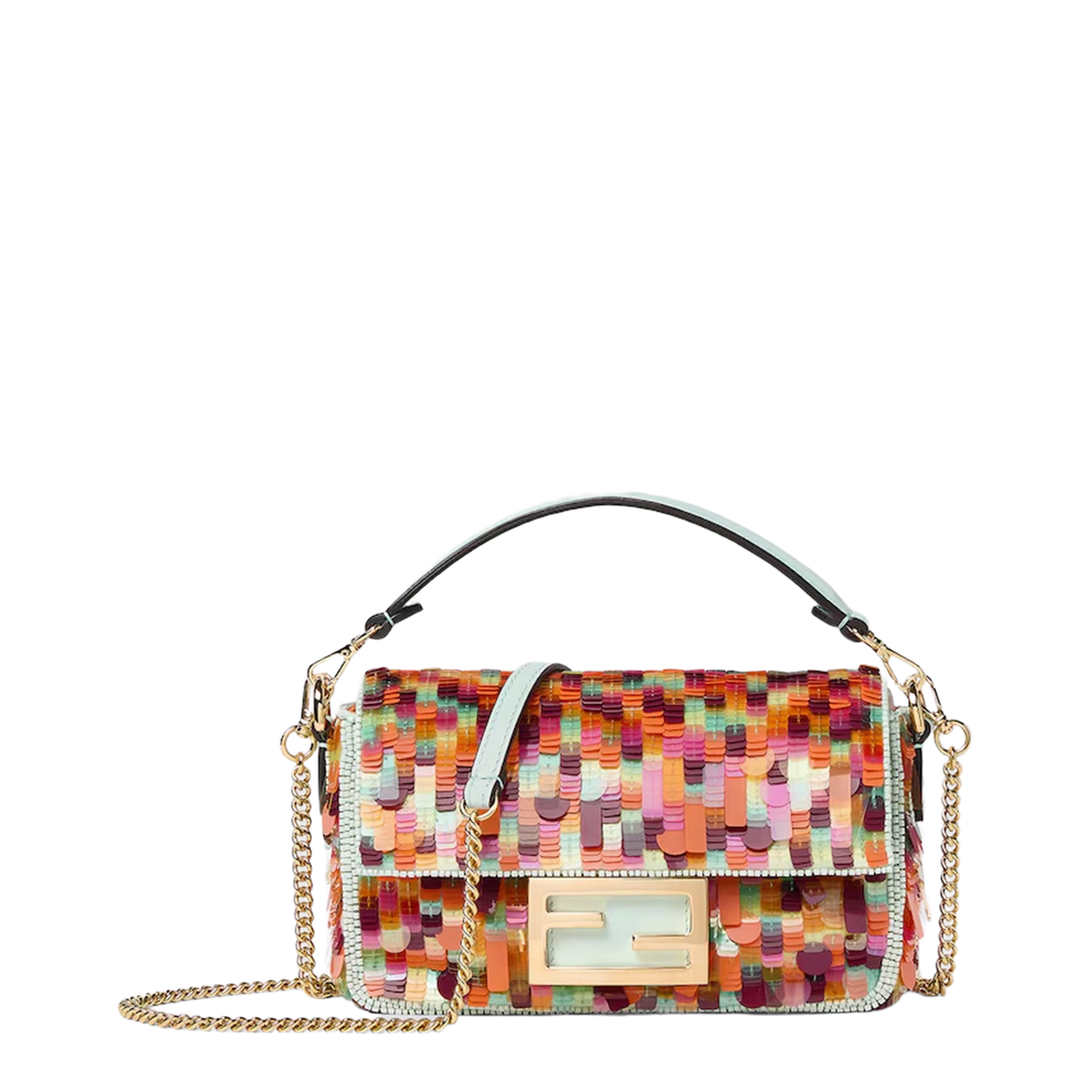 Baguette Mini Sequin Shoulder Bag - Multicolor - Image 1