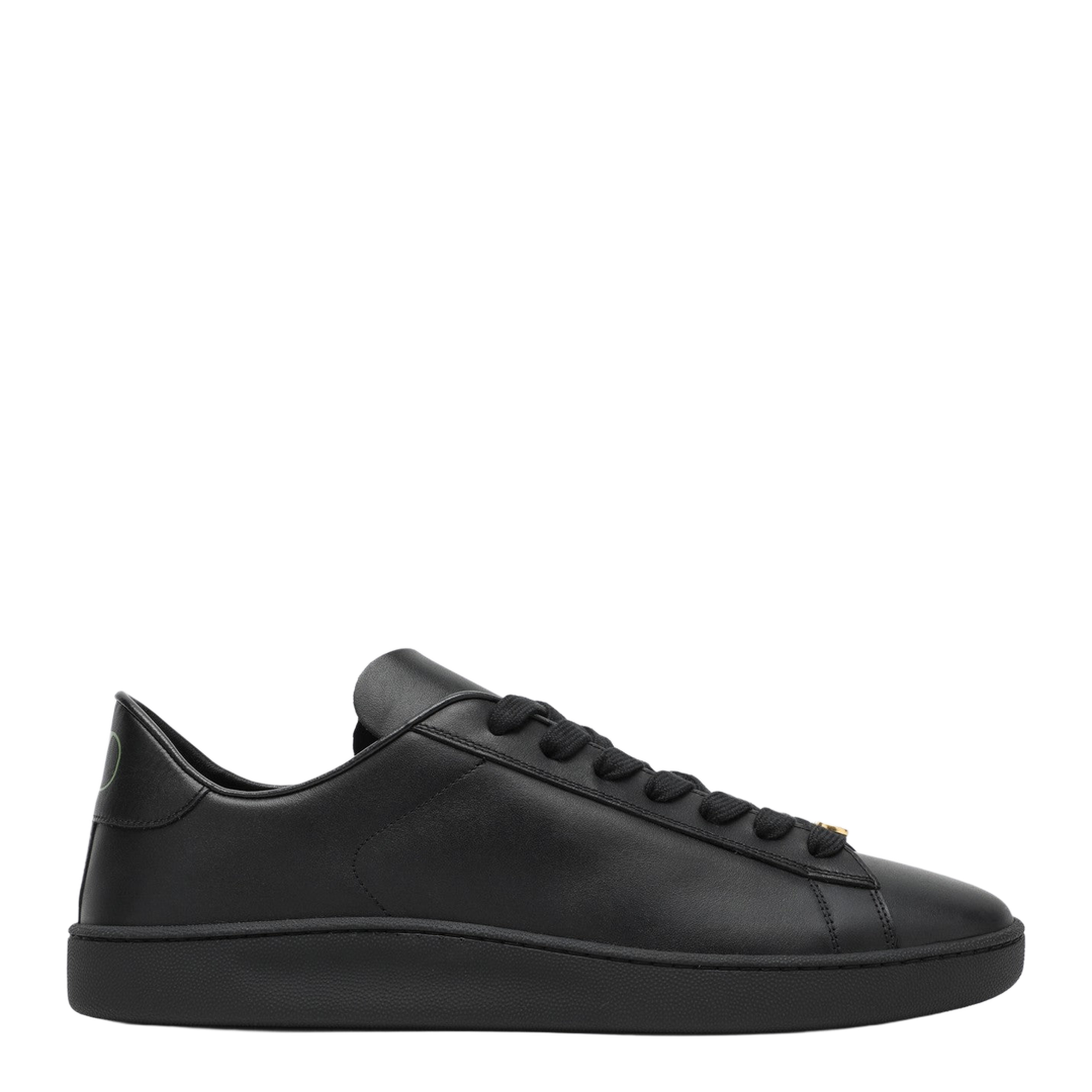 Black Leather Royco Sneakers - Image 1