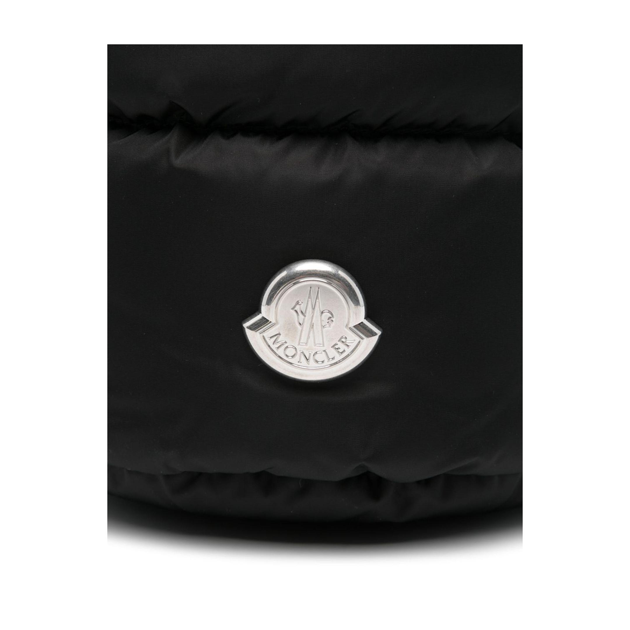 Caradoc Quilted Nylon Bucket Bag - Black - Image 3
