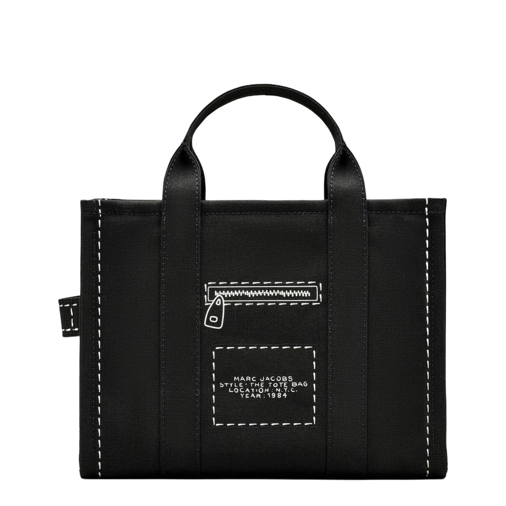 Trompe L'Oeil Cargo Canvas Medium Tote Bag - Image 5