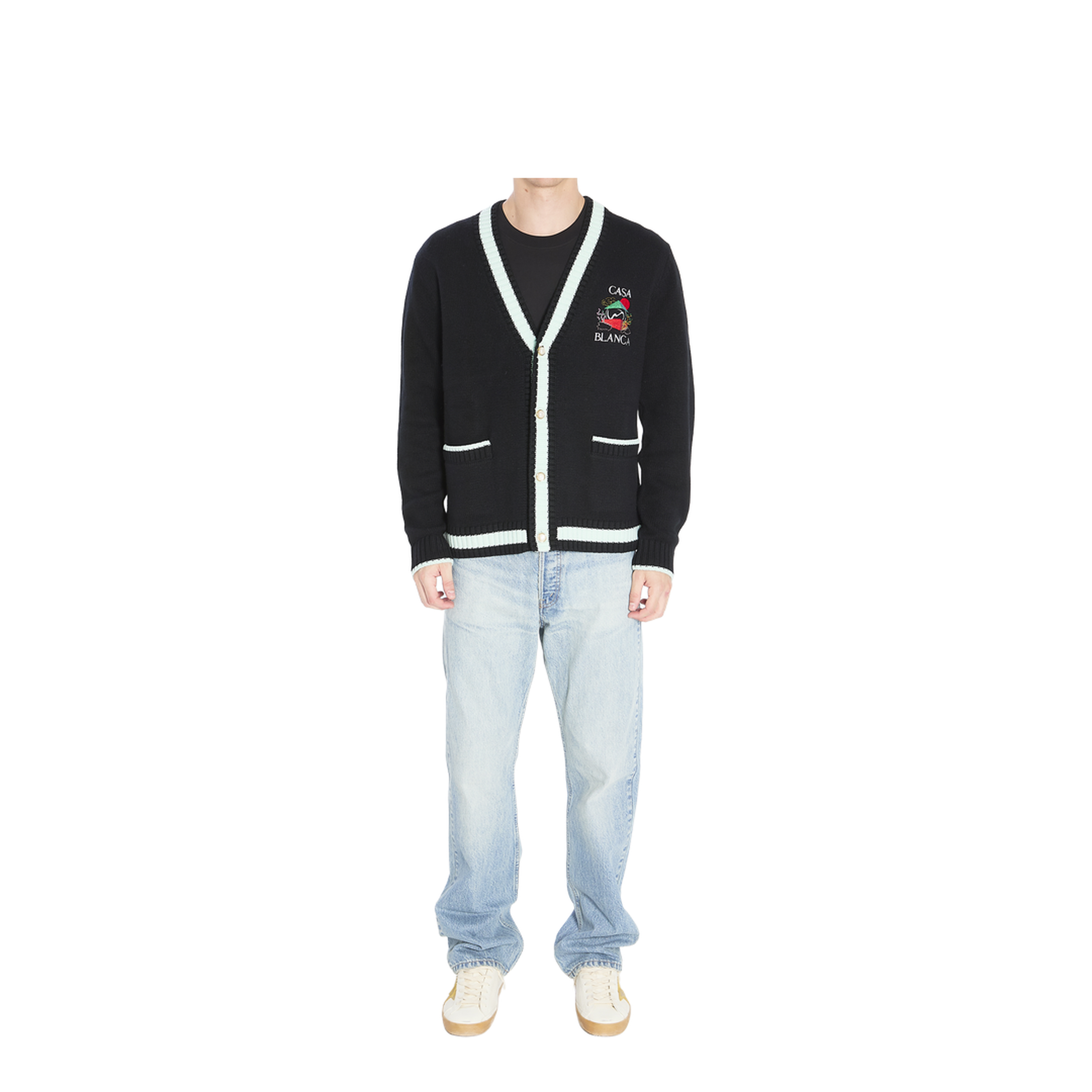 Cardigan with Stacked Casa Mountain Temple Design - Image 5