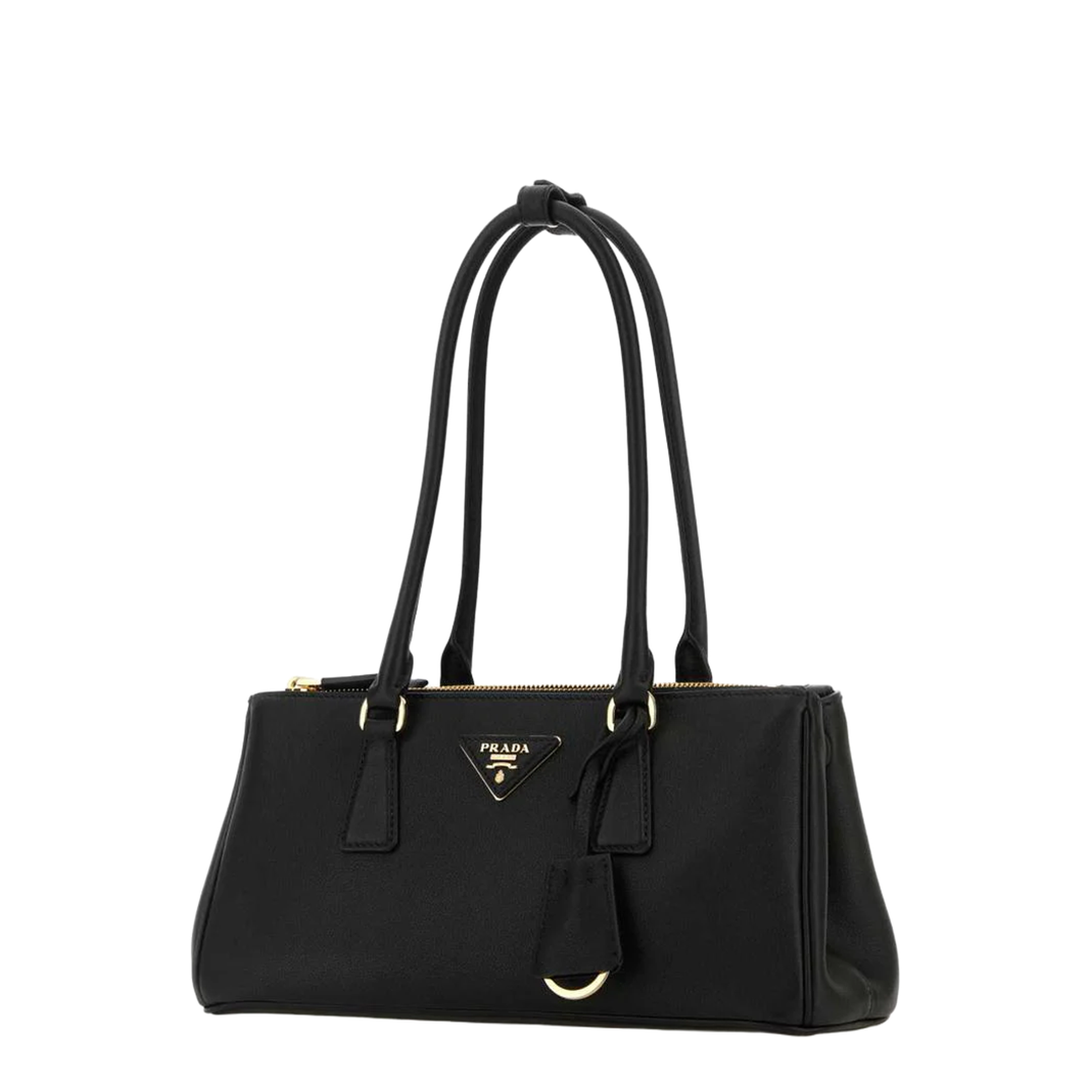 Black Leather Shoulder Bag - Image 2