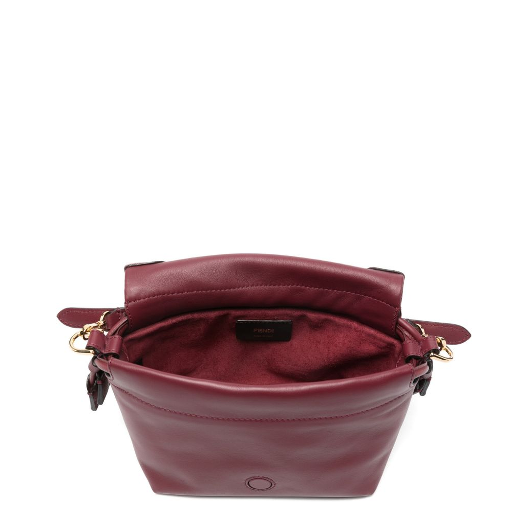 Mamma Baguette Small Nappa Leather Mini Bag - Burgundy - Image 2