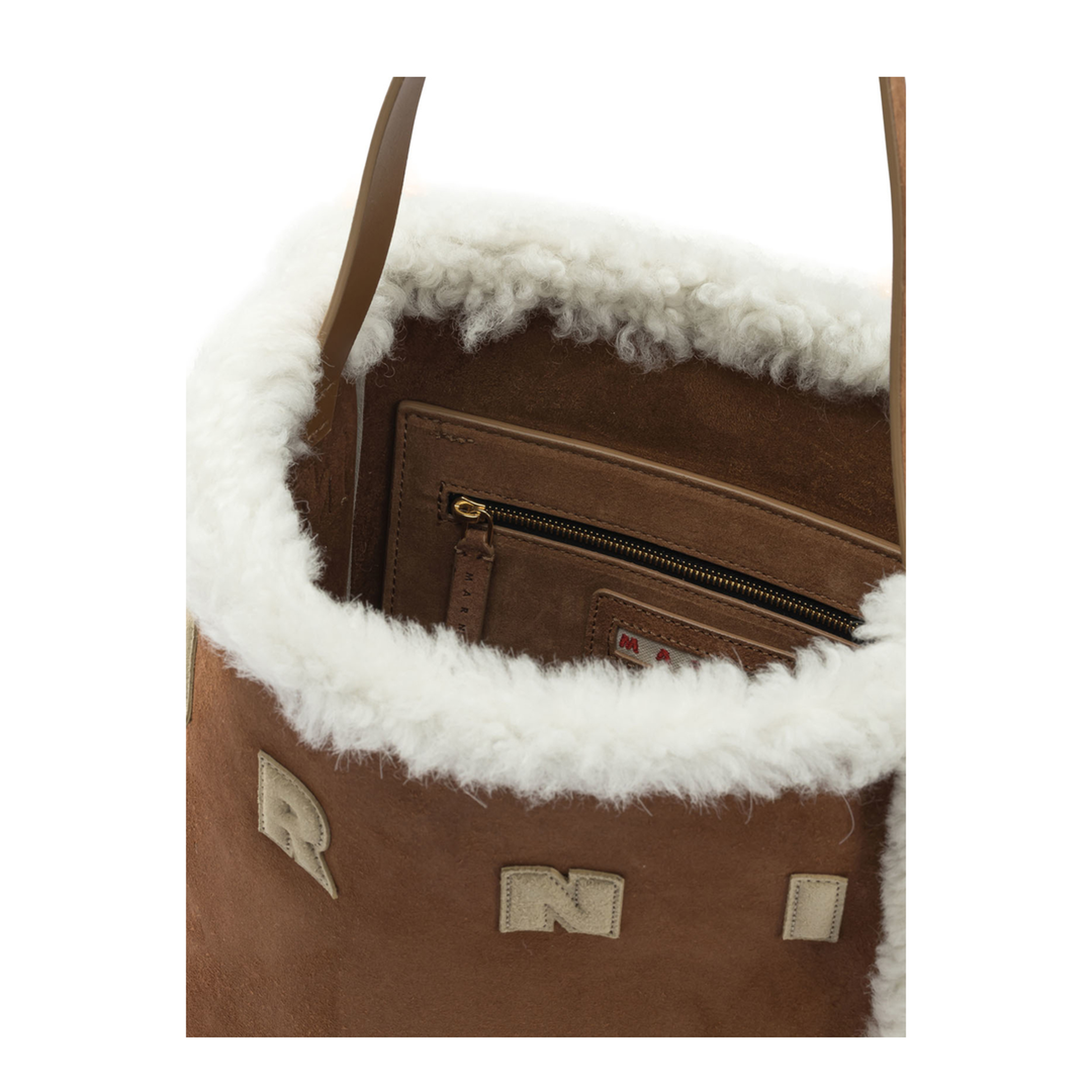 Museo Suede Tote - Brown - Image 5