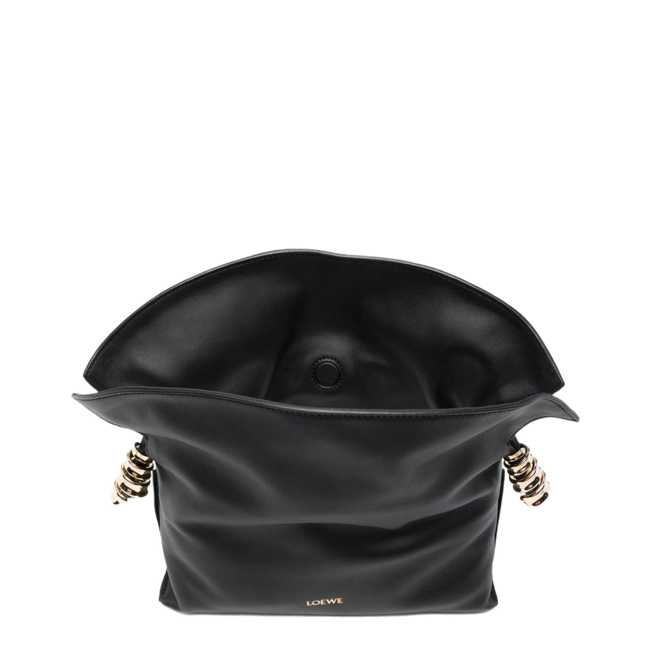 Flamenco Mini Nappa Calfskin Clutch - Black - Image 3