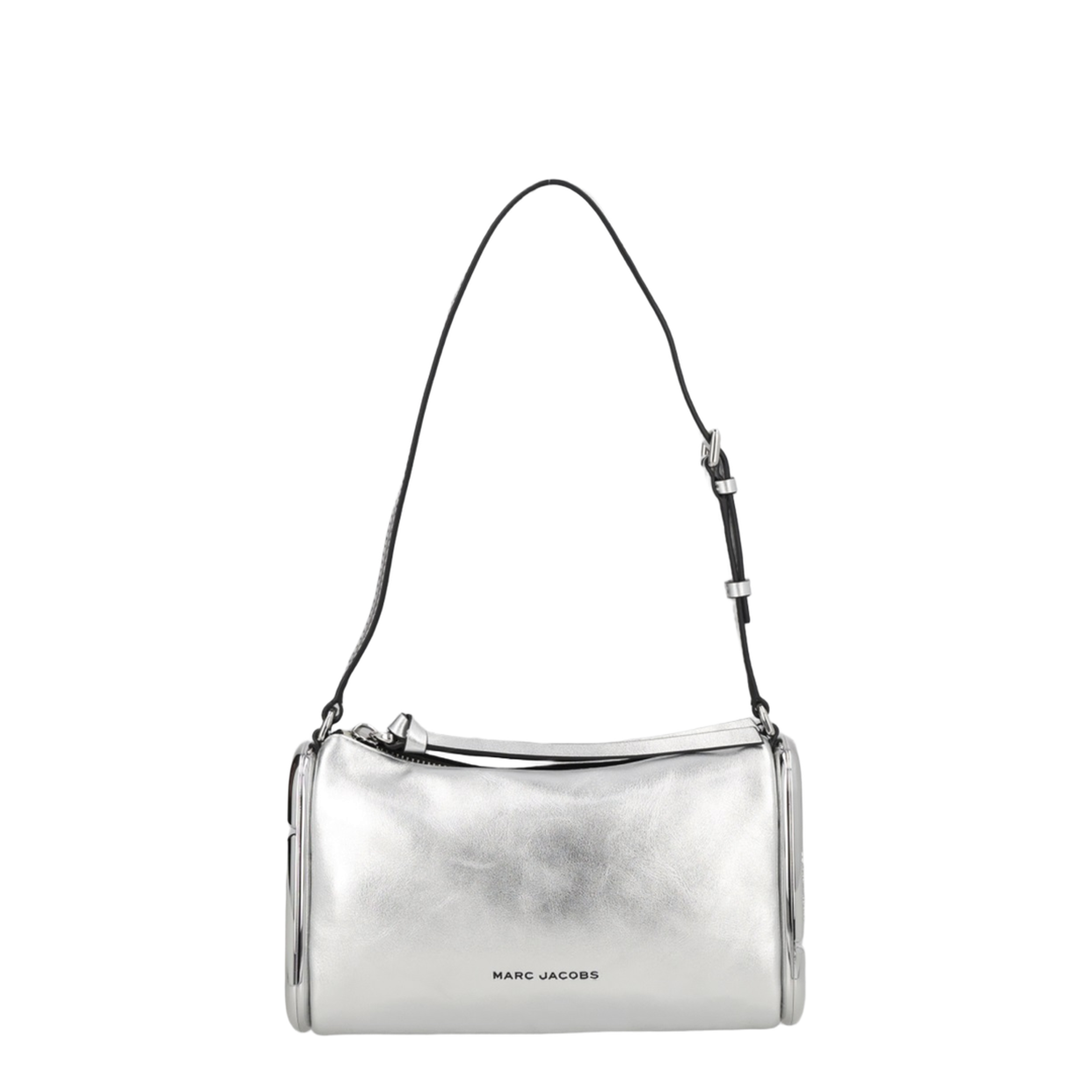 The Scene Small Metallic Leather Shoulder Bag - Silver - Image 1