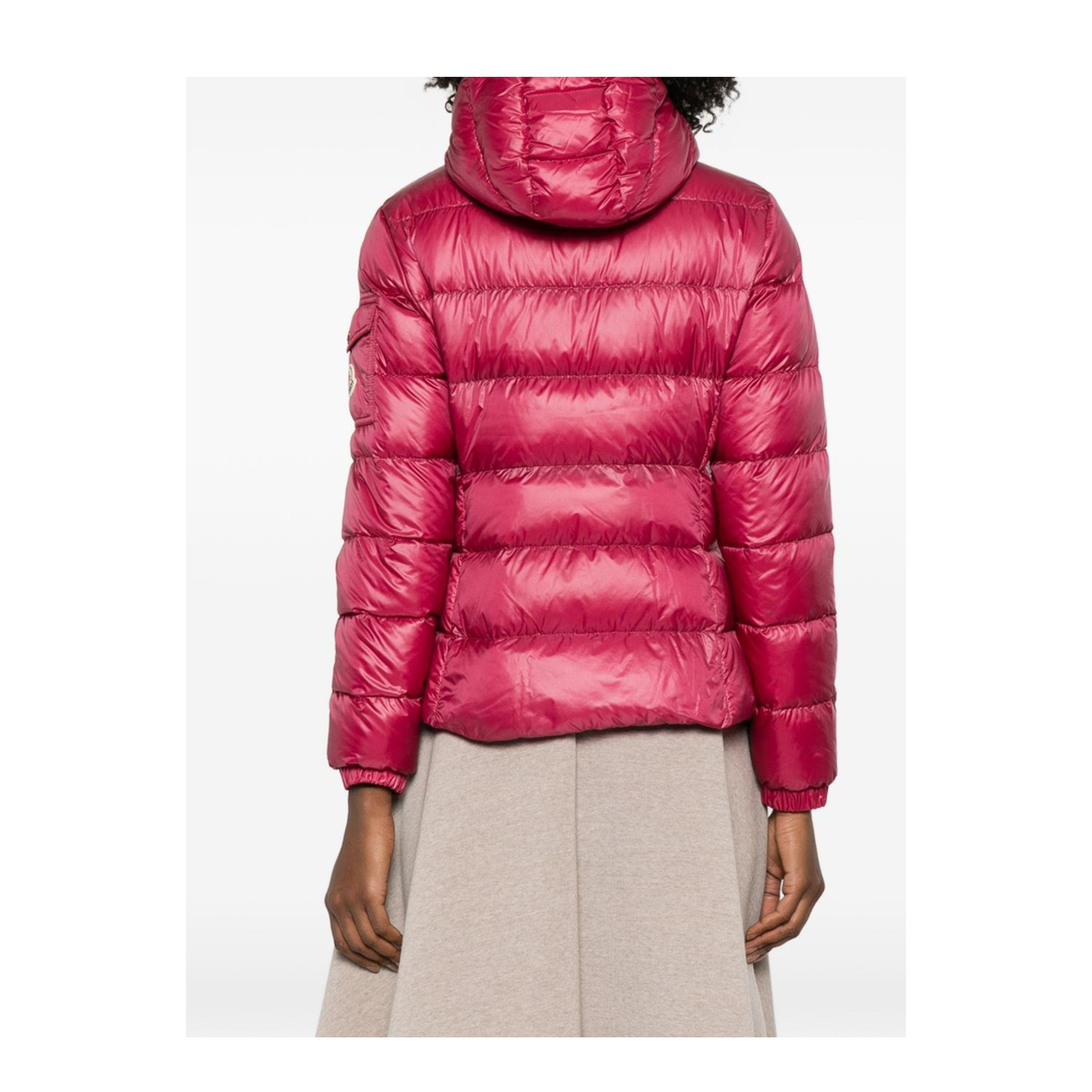 Glesse Hooded Short Down Jacket - Image 4