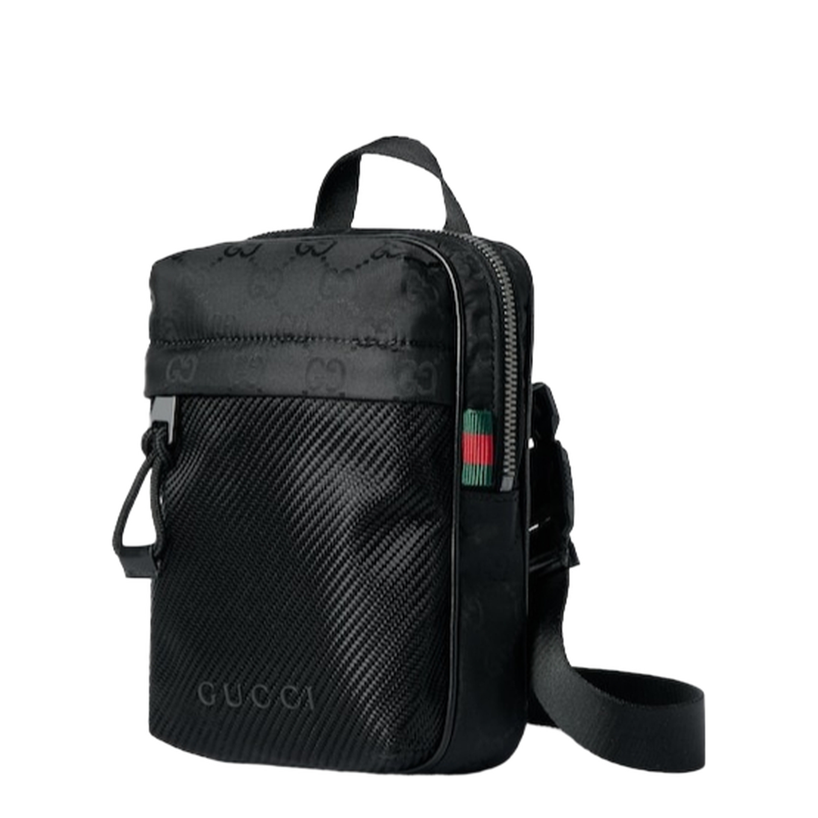 Nexus Mini Slingbag in Black GG Nylon - Image 2