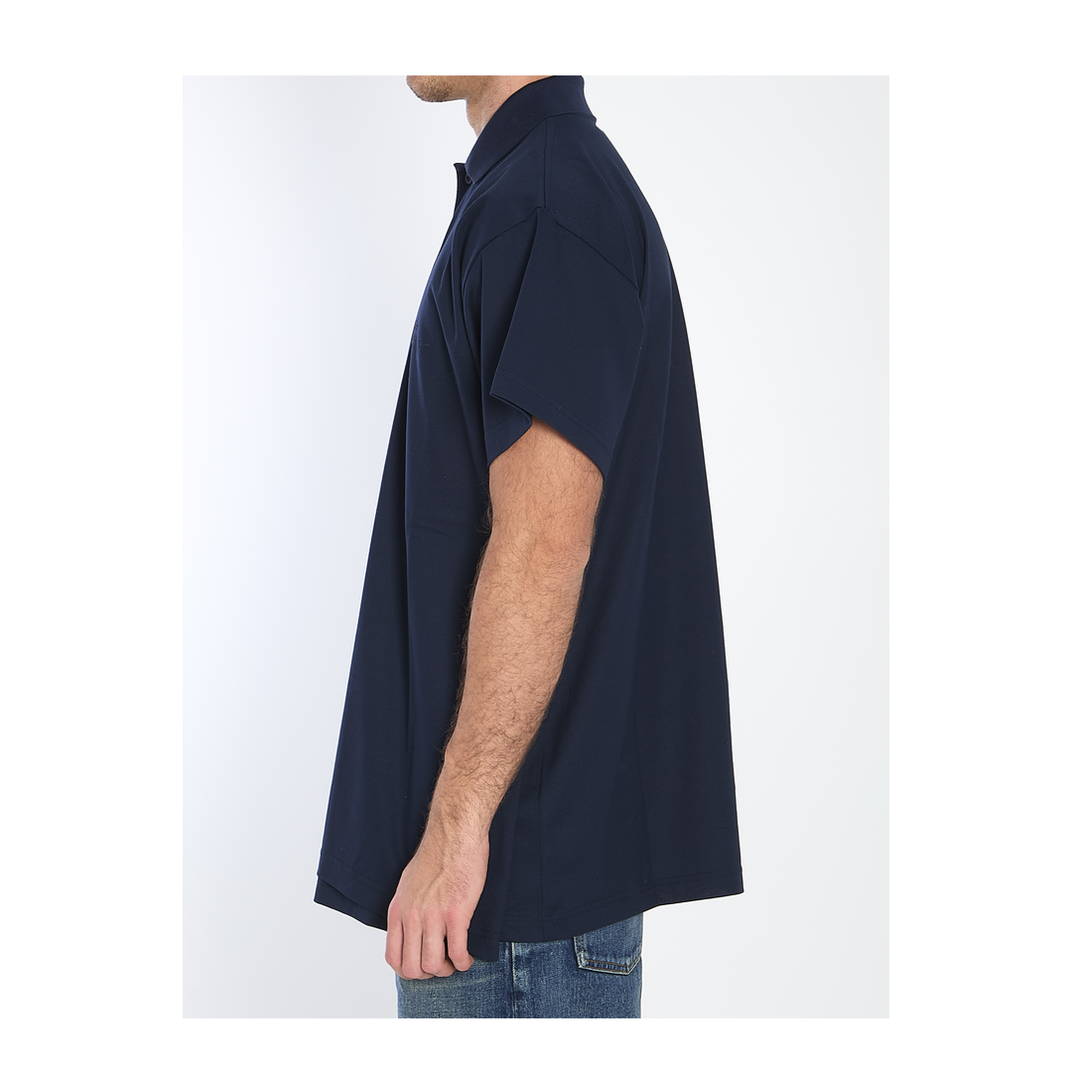 Interwined Cotton Polo Shirt - Image 3