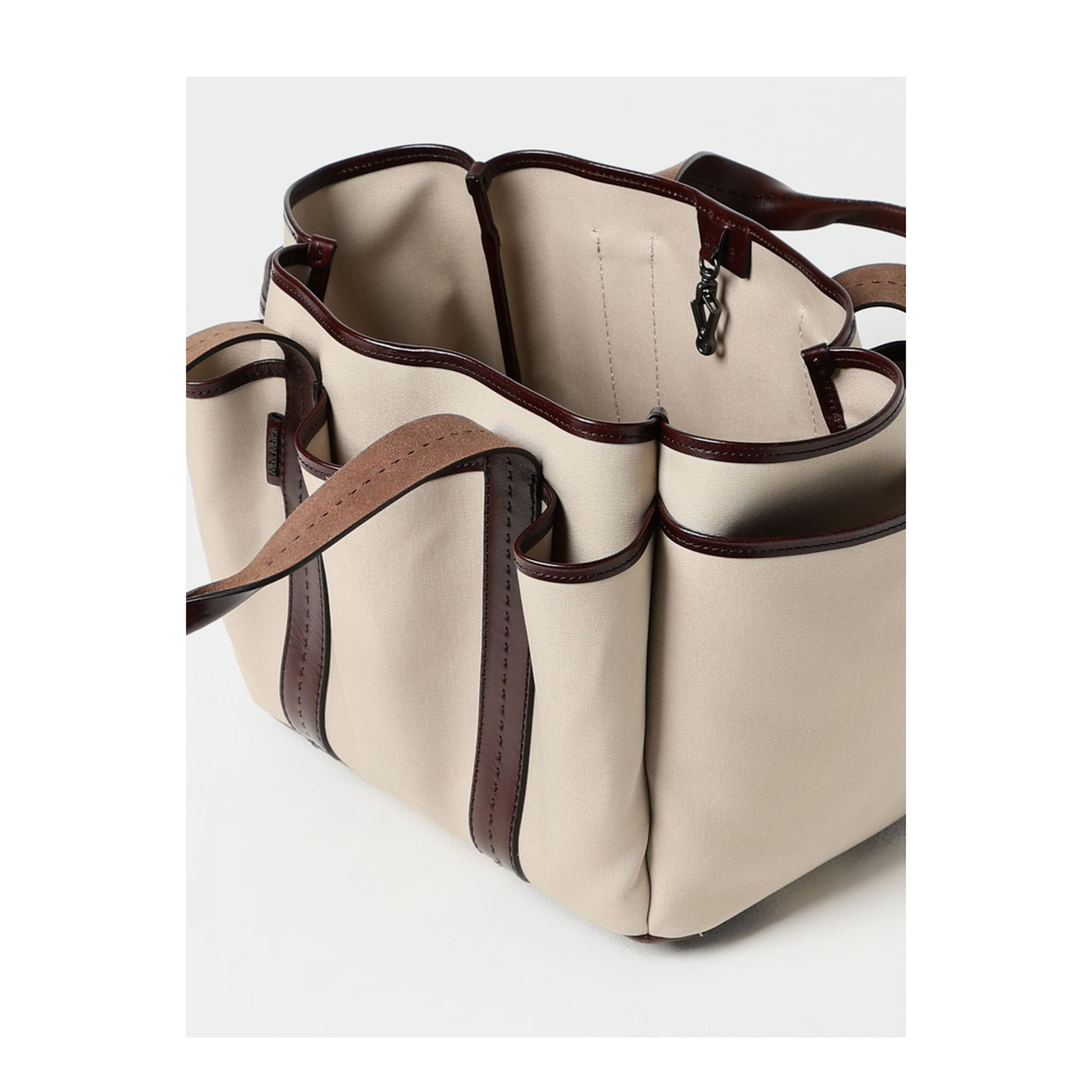 Handbag with Dual Handles and Storage Pockets - Image 5