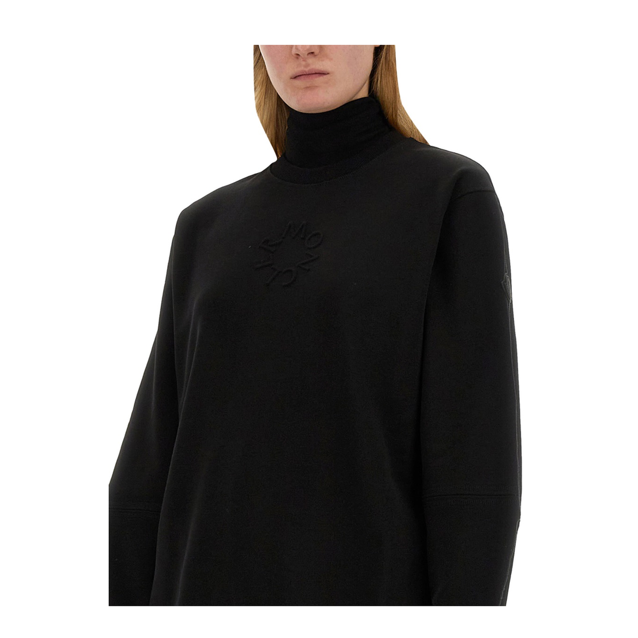 Black Cotton Oversize Sweatshirt - Image 8
