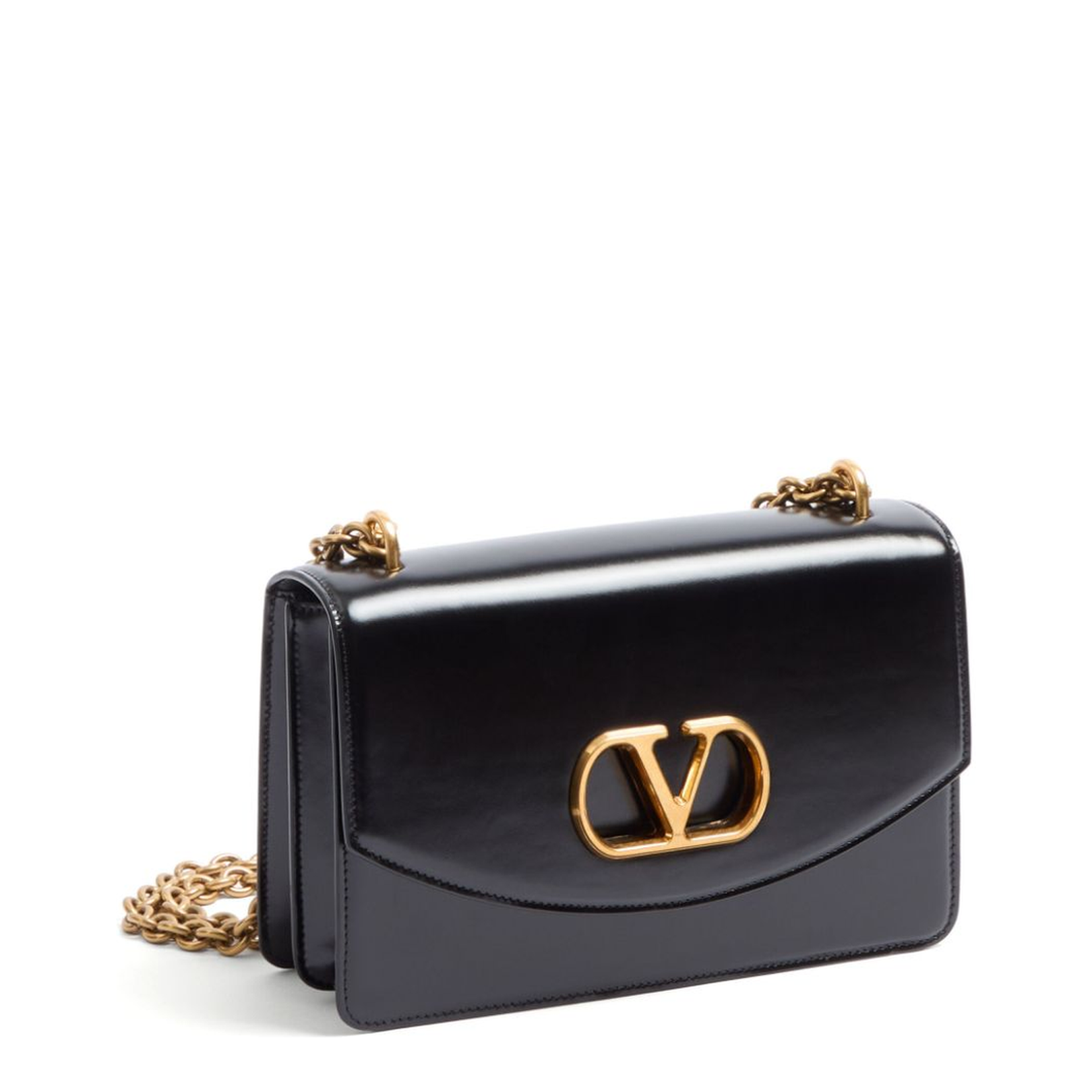 Vain Calfskin Shoulder Bag - Black - Image 4