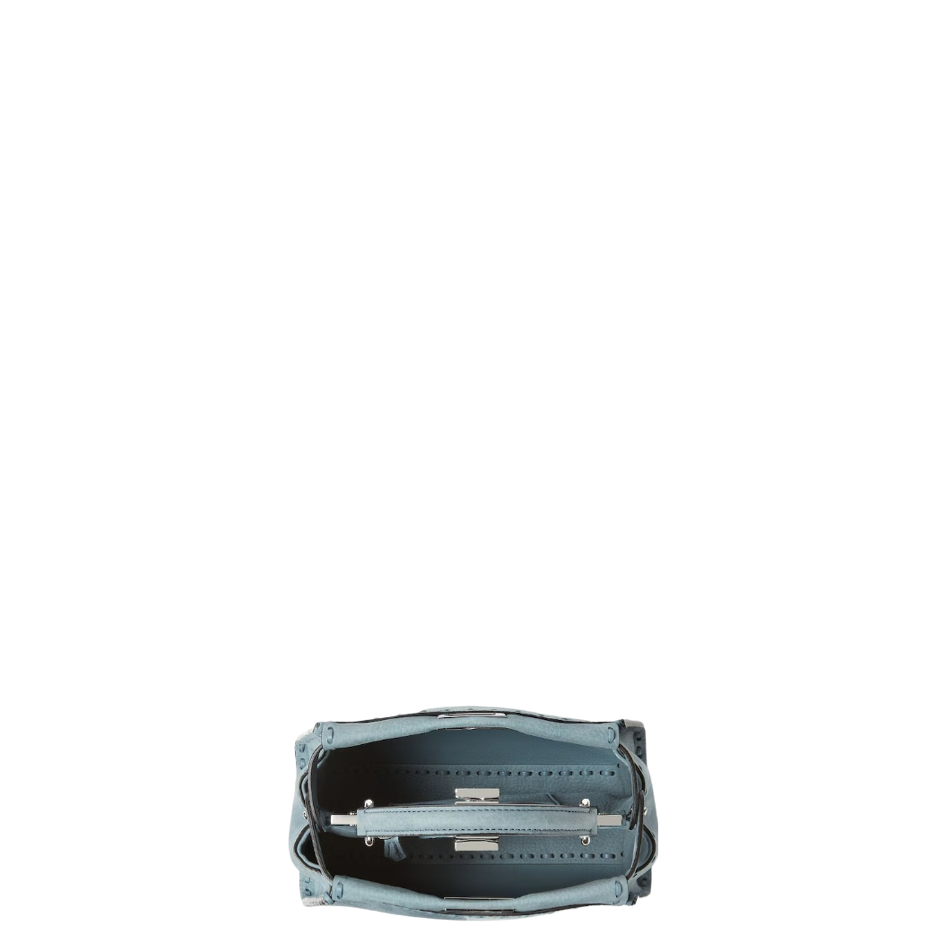 Peekaboo Mini Cuoio Romano Leather Light Blue - Image 3