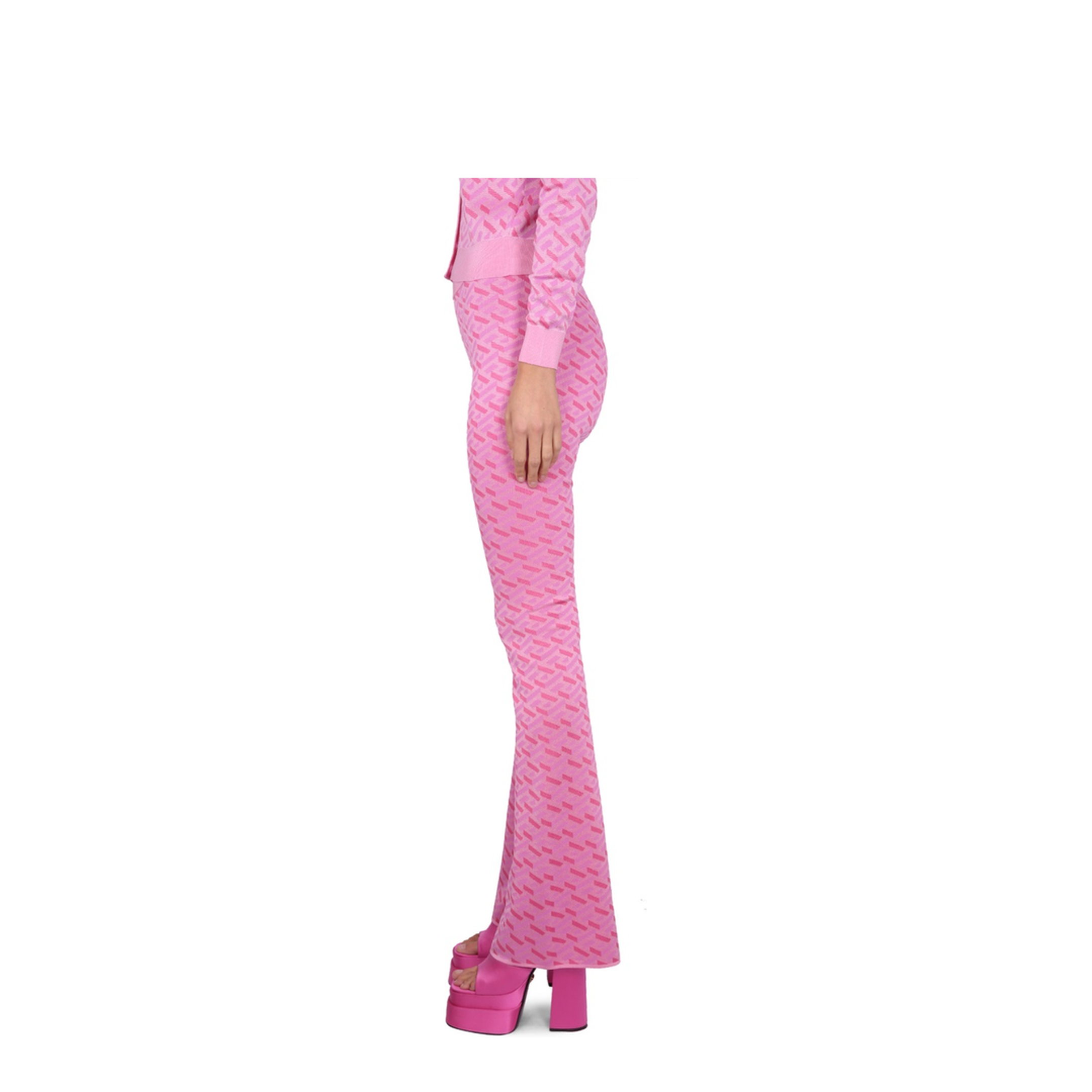 23 SS Jacquard Pants with Greek Print - Image 3