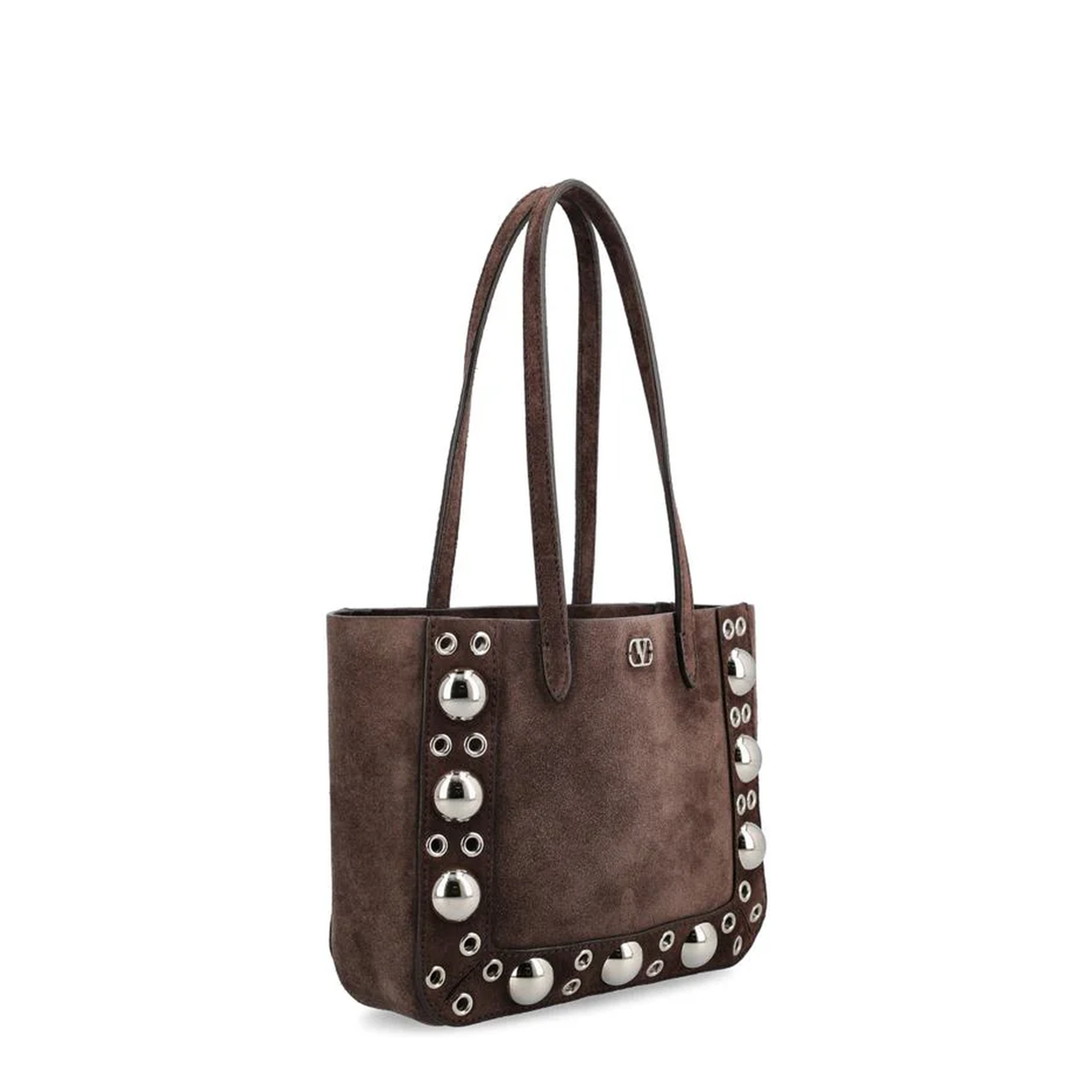Nellcôte Mini Shopping Bags Suede Dark Brown - Image 3