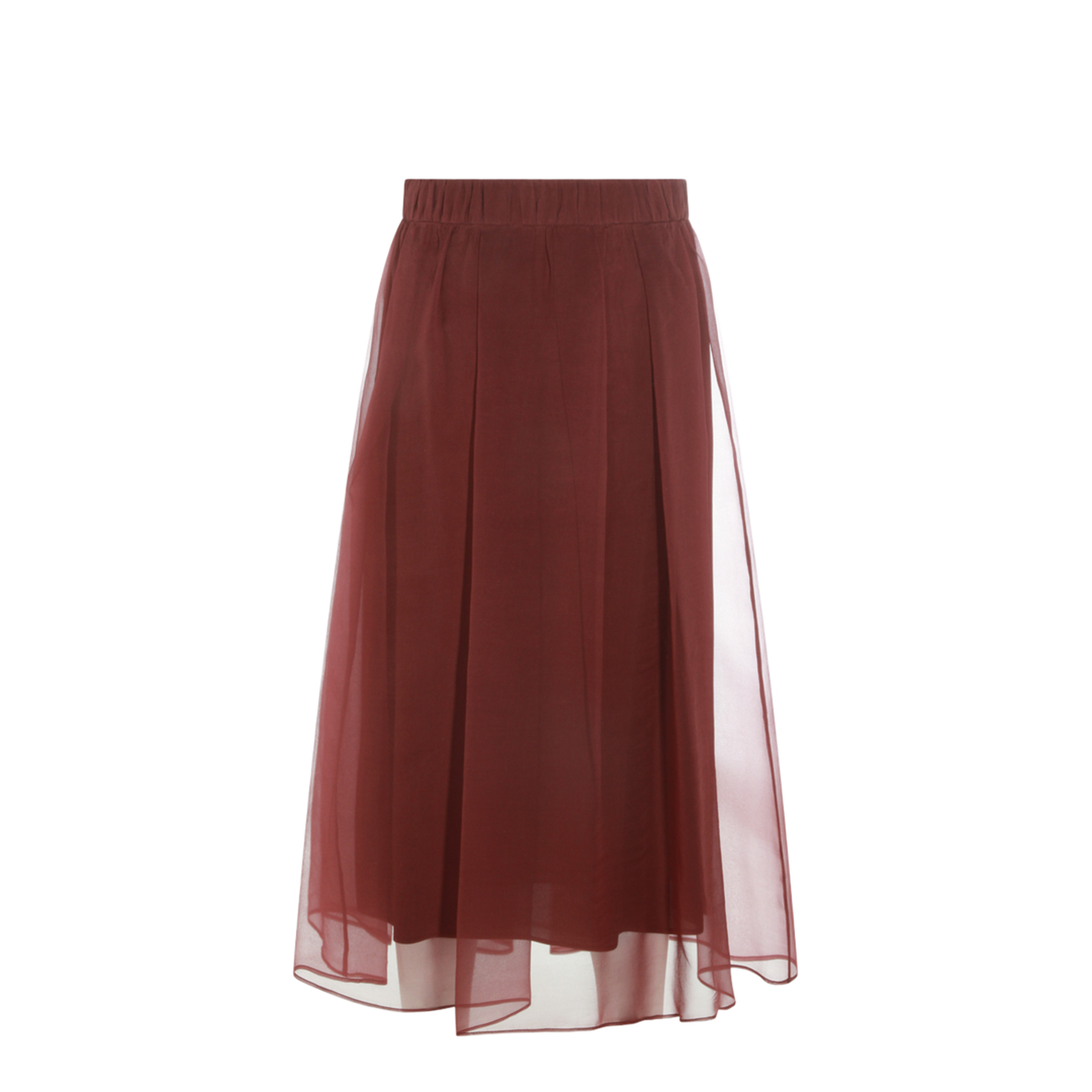 Red Silk Skirt - Image 4