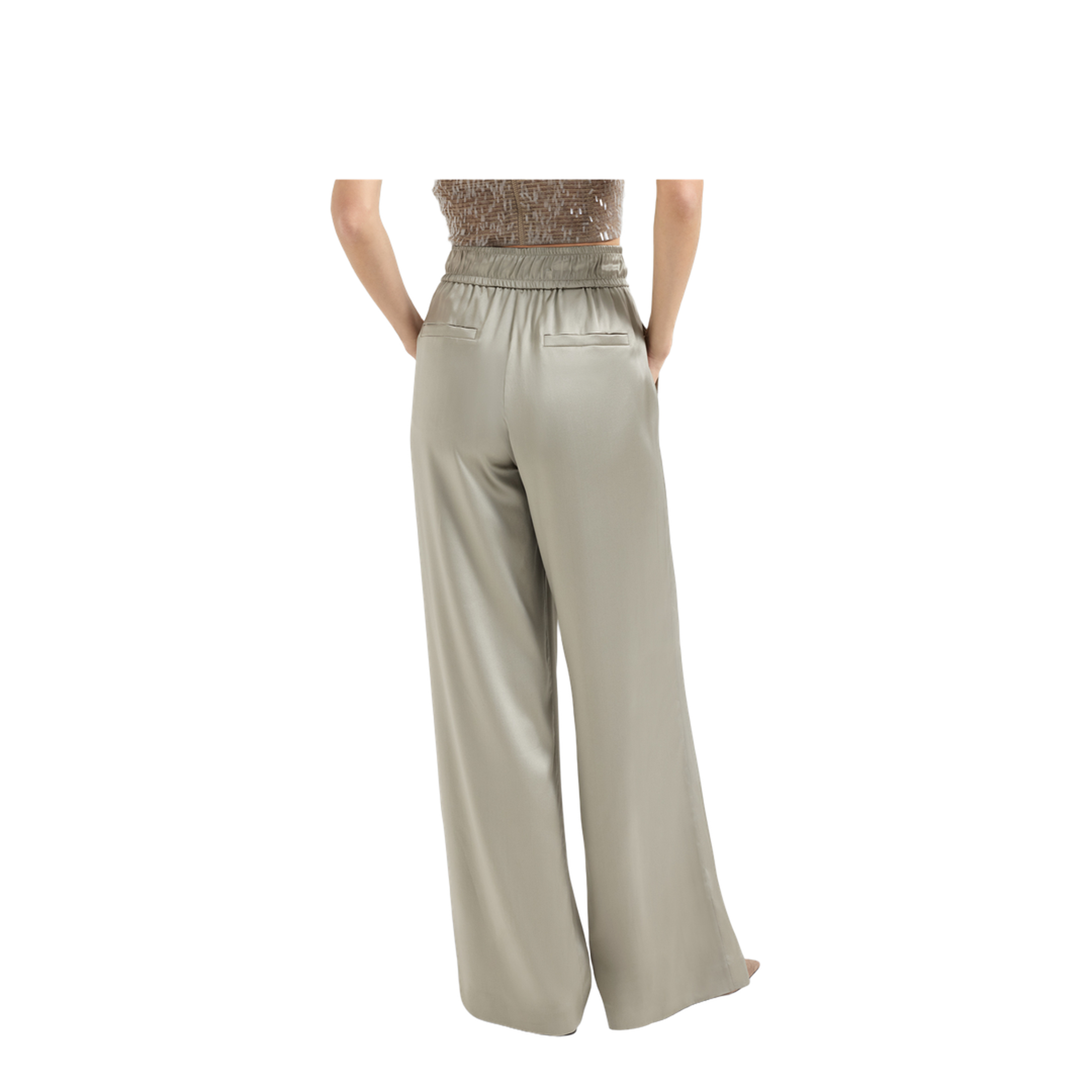 Elastic-Waistband Palazzo Pants - Image 5