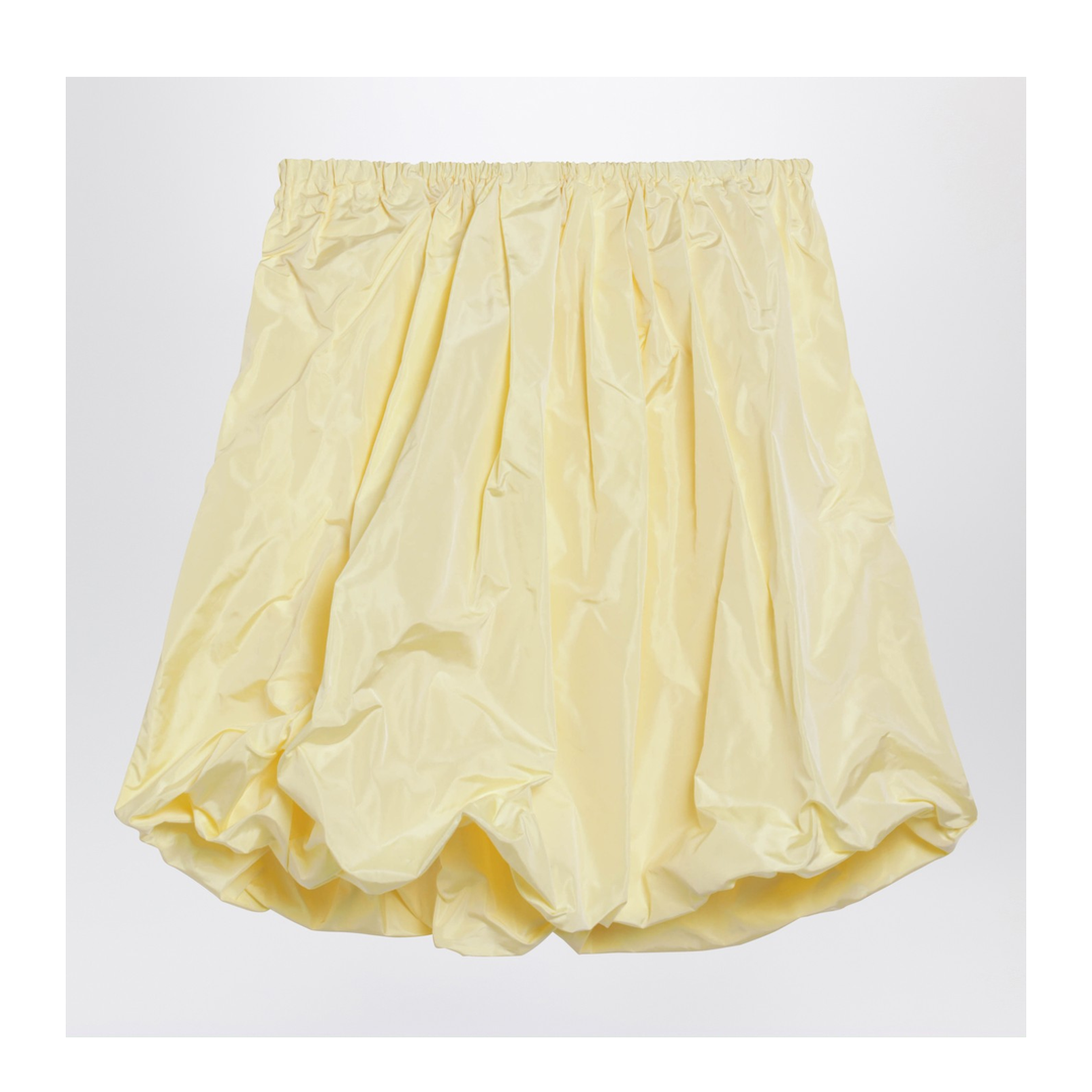 Cream Skirt in Tech Taffeta - Image 1