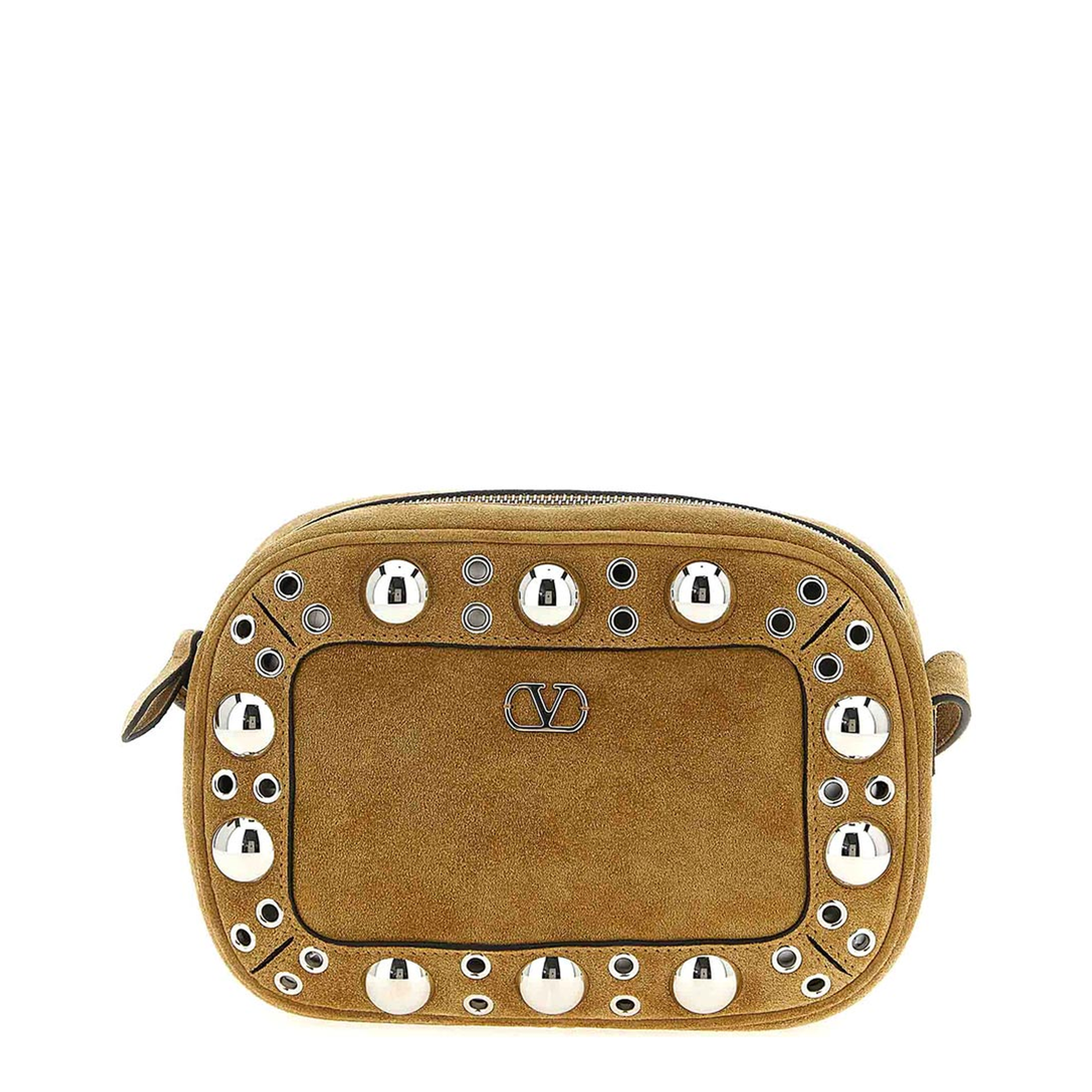 Nellcôte Suede Shoulder Bag - Beige - Image 1