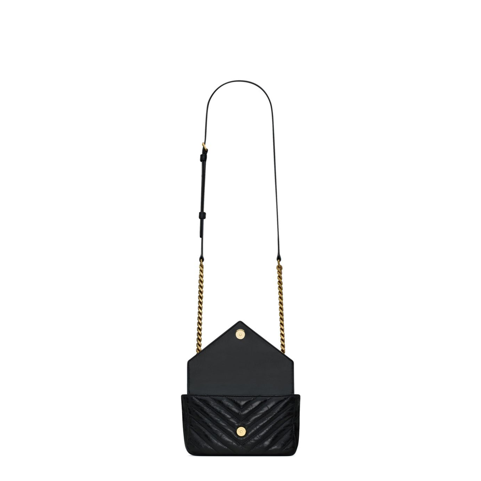 College Mini Leather Shoulder Bags - Black - Image 6