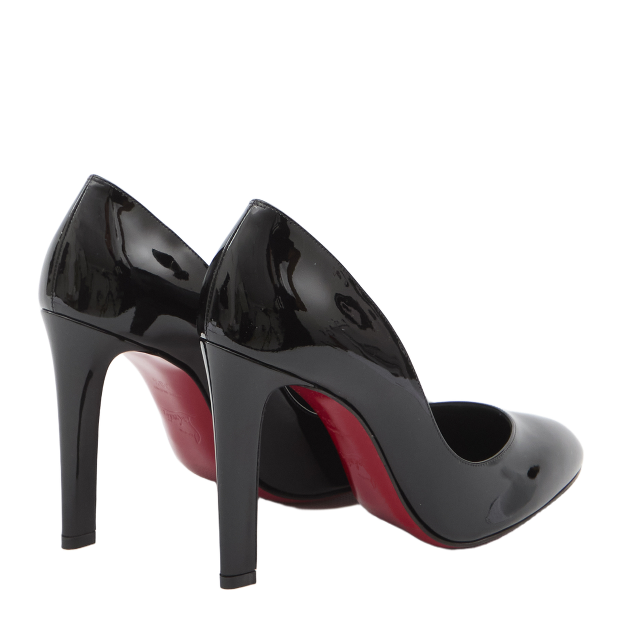 Black Patent Lamb Nappa Leather Pumps - Image 3