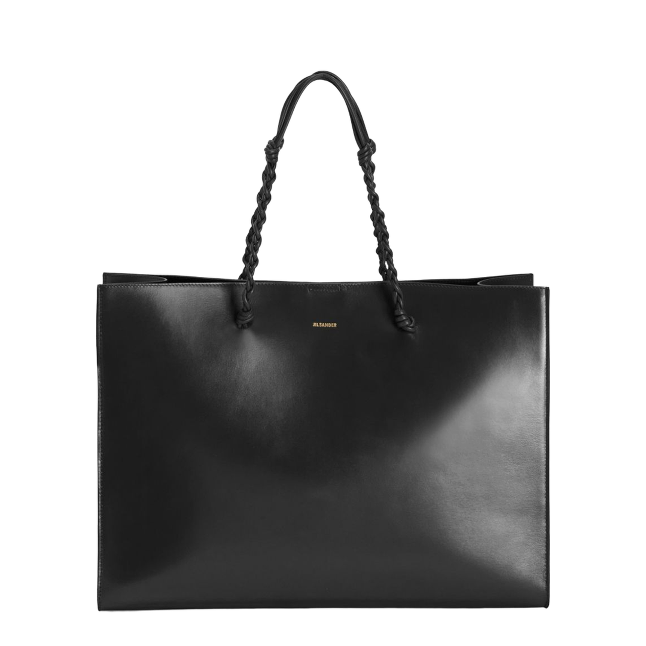 Tangle Tote Bag in Calf Leather - Black - Image 1