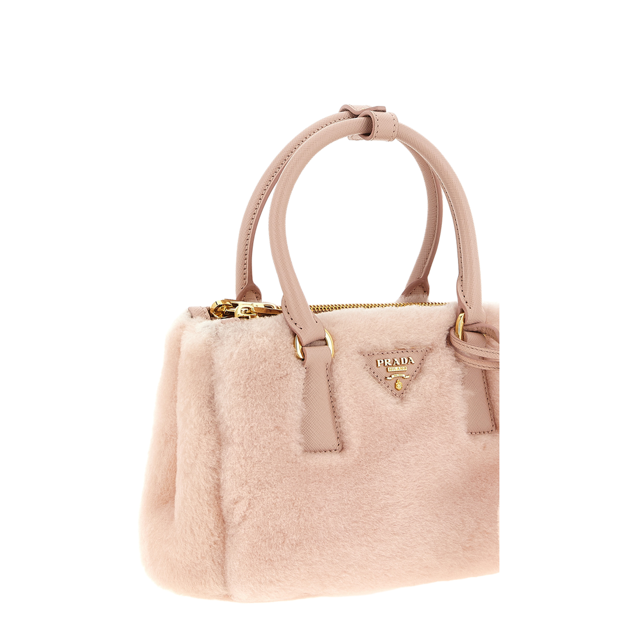 Galleria Mini Shearling Handbag - Orchid Pink - Image 3
