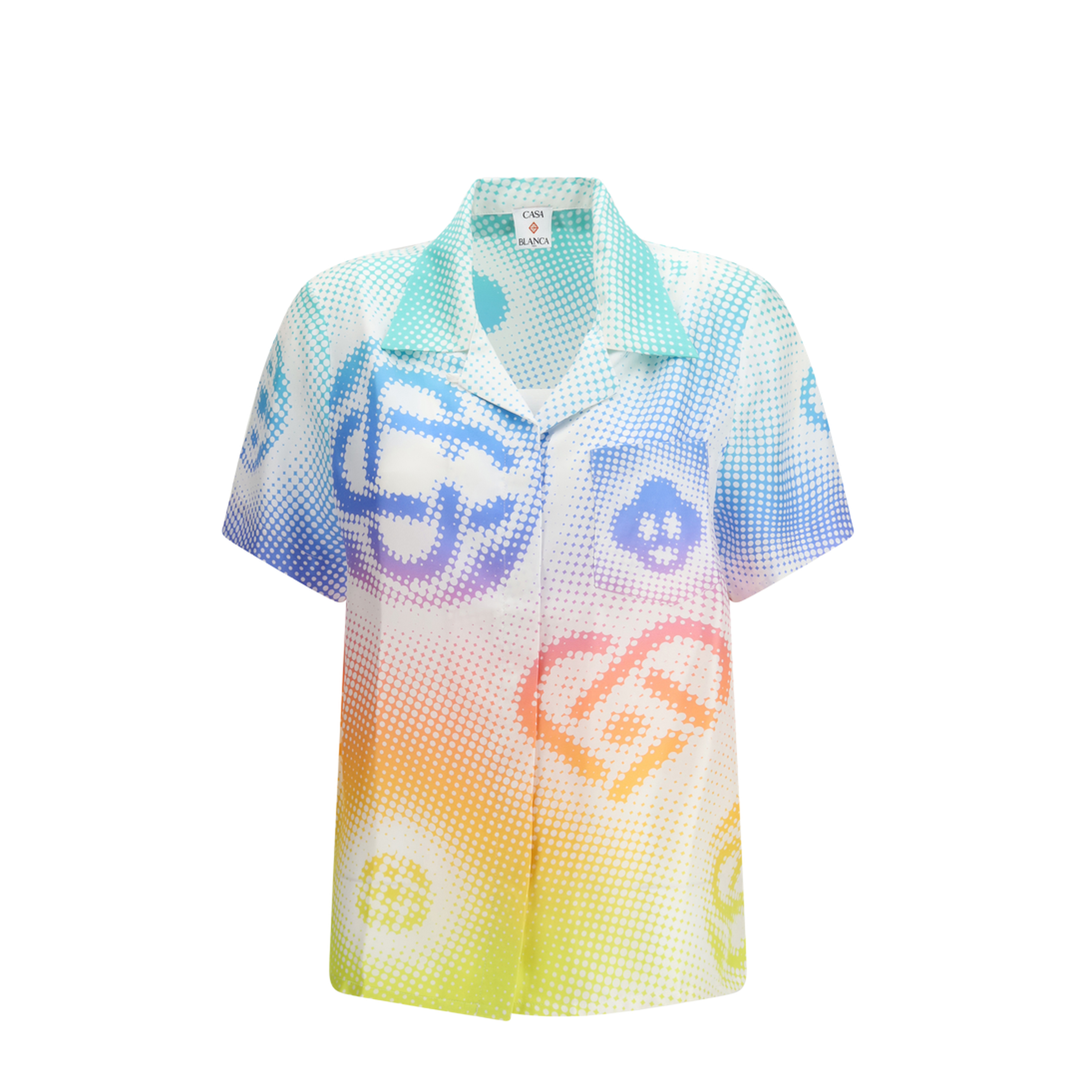 Halftone Logo Short-Sleeve Shirt - Image 1