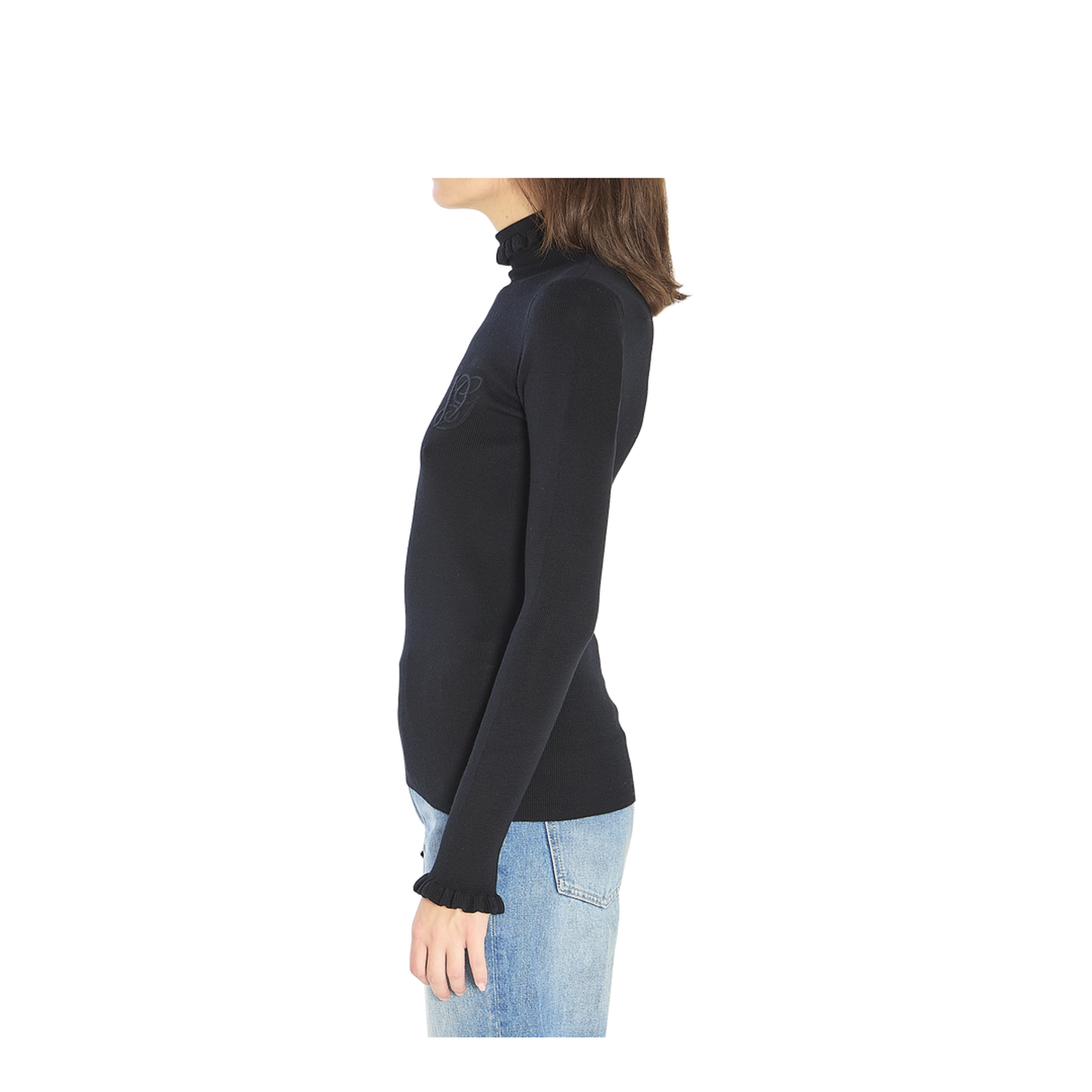 Turtleneck Knitwear Black - Image 3