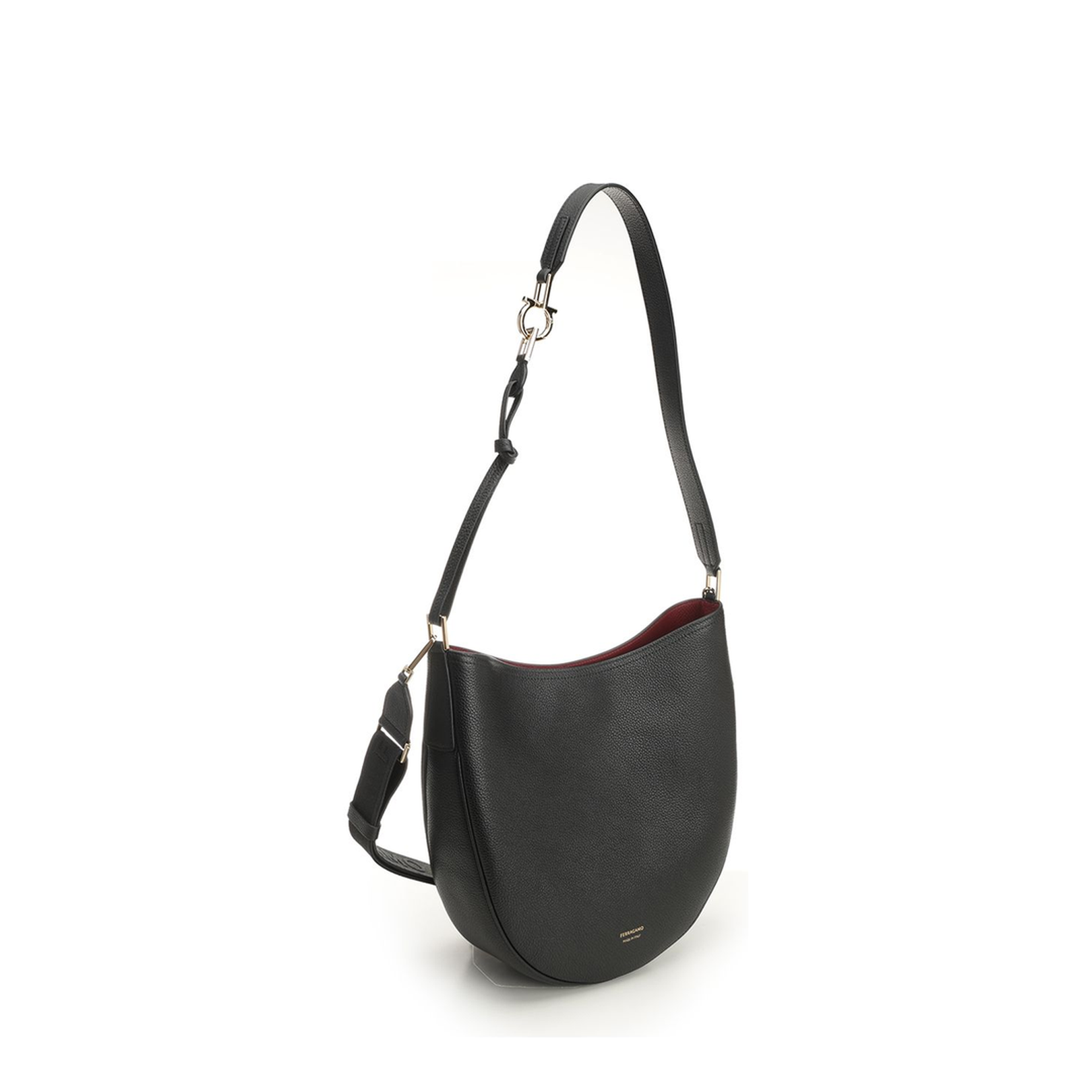 North-South Shoulder Bag in Black - Image 2