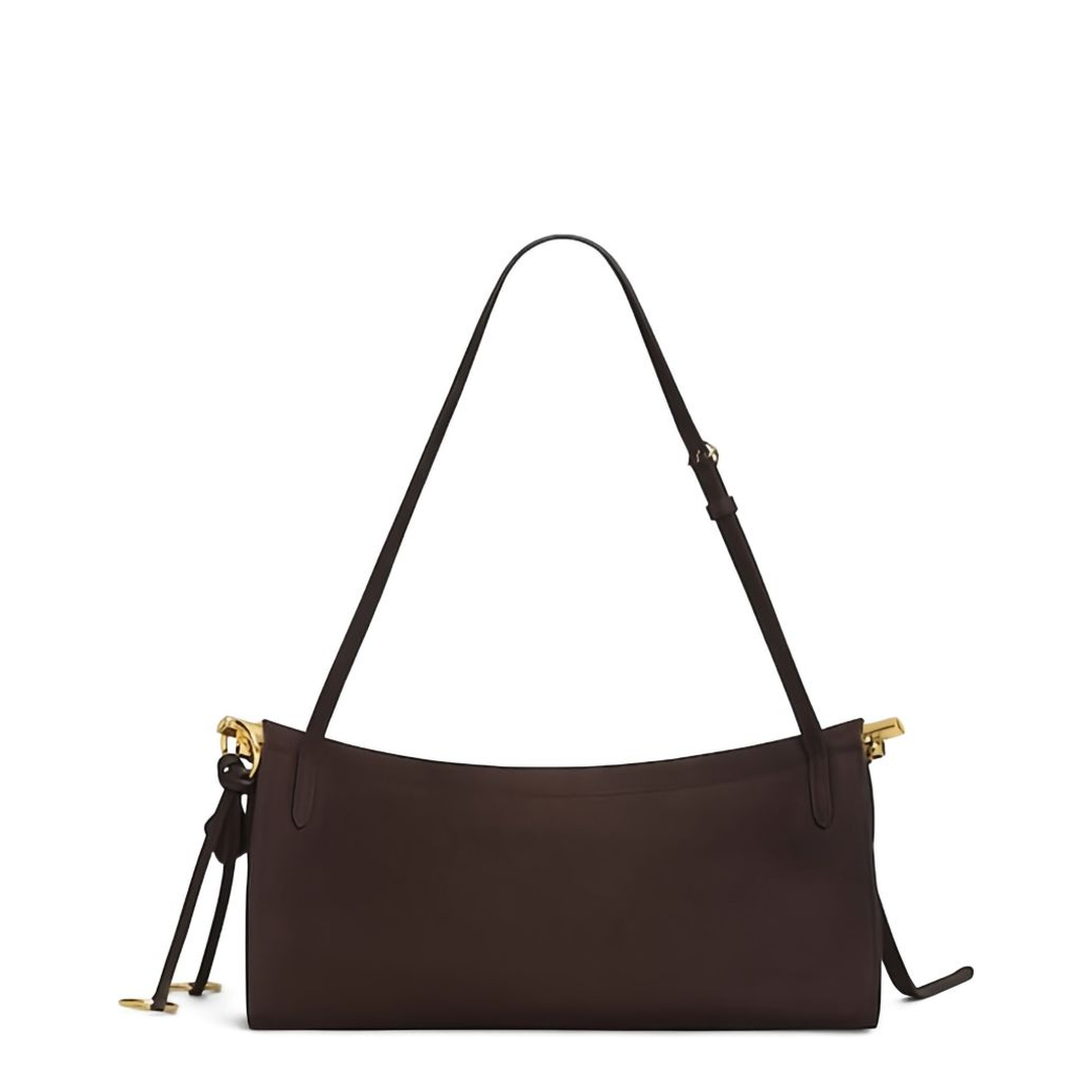 Le Click East West Medium Nubuck Shoulder Bag - Anthracite - Image 3