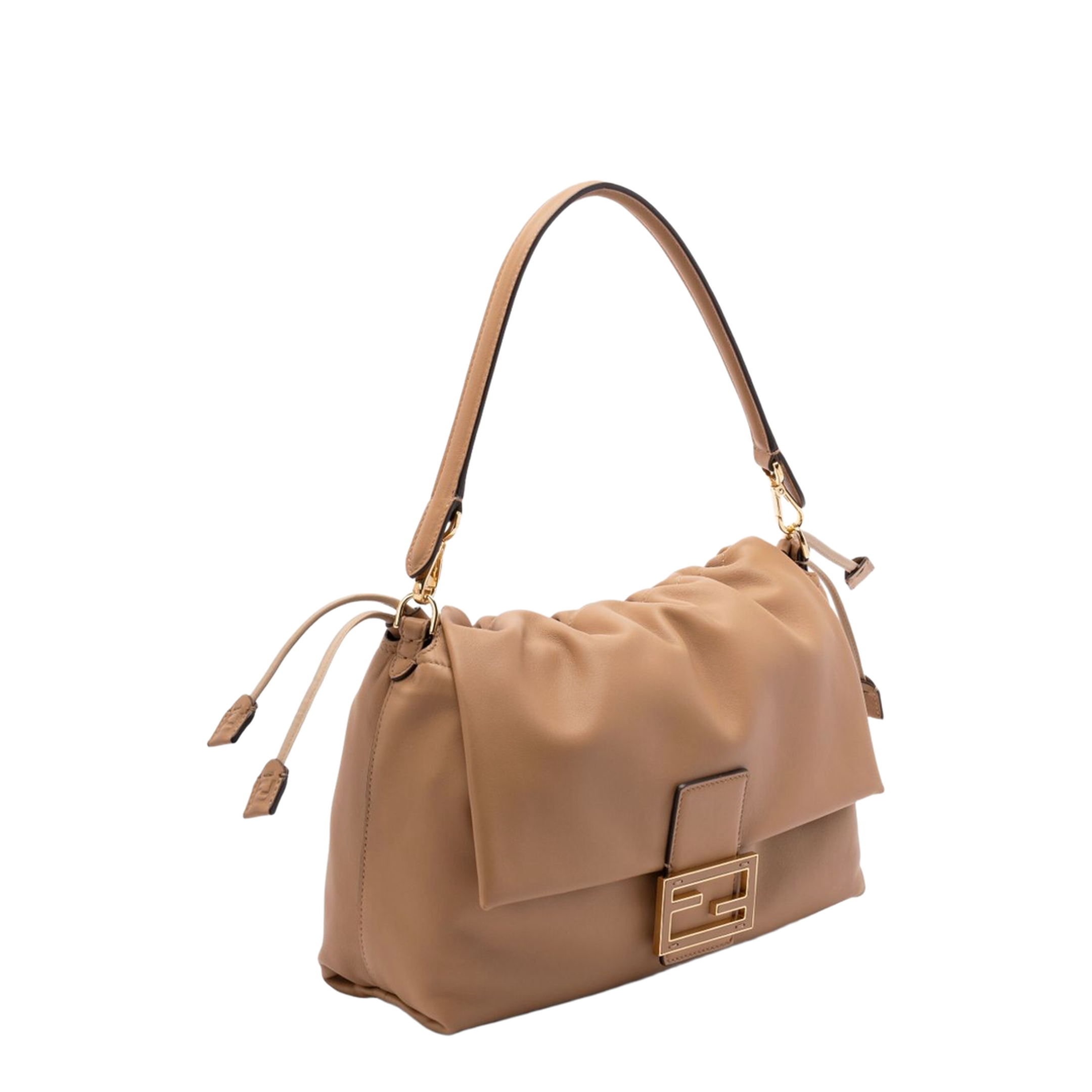 Baguette Large Leather Top Handle Bags - Brown - Image 3