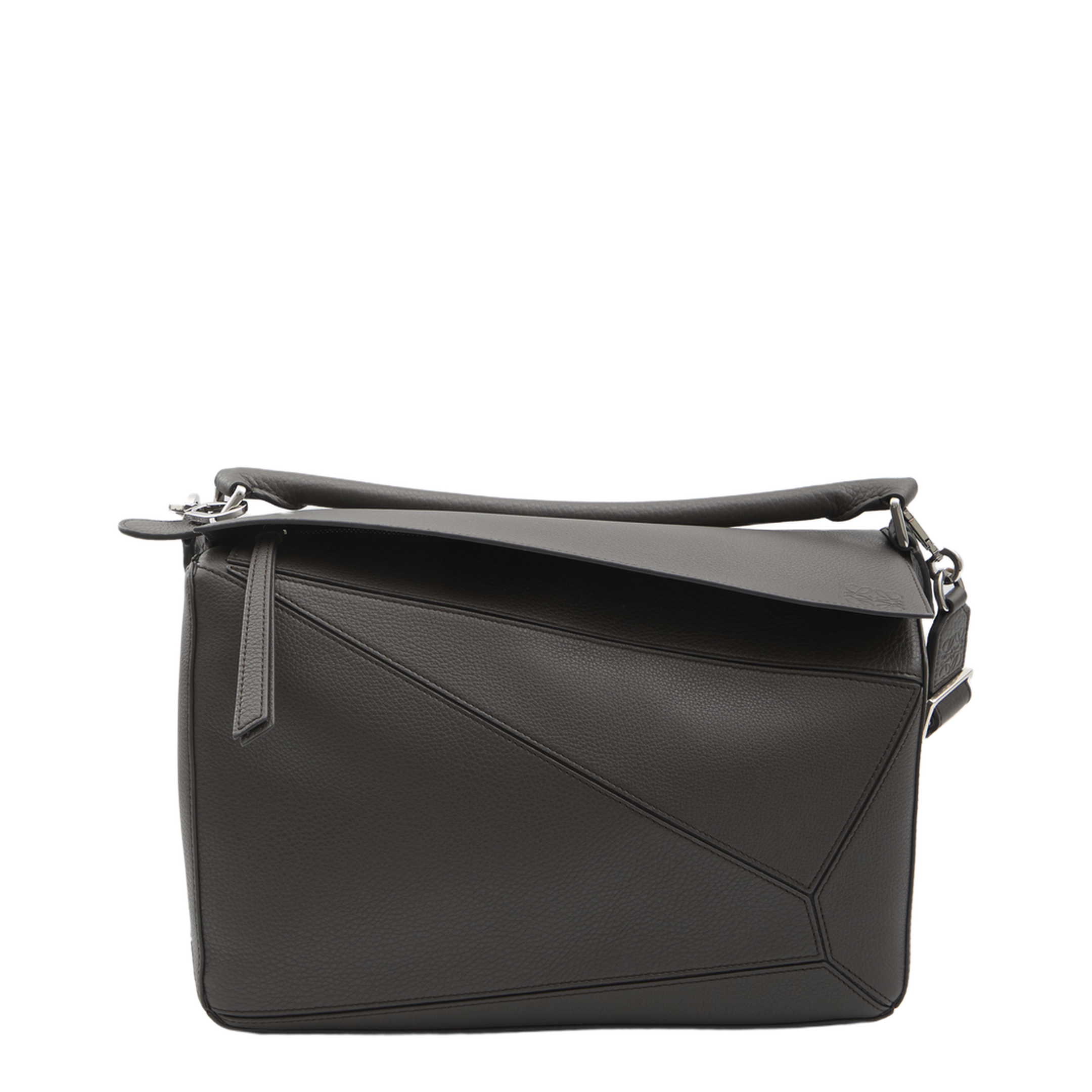 Large Puzzle Bag in Supple Grained Calfskin Brown - Image 1