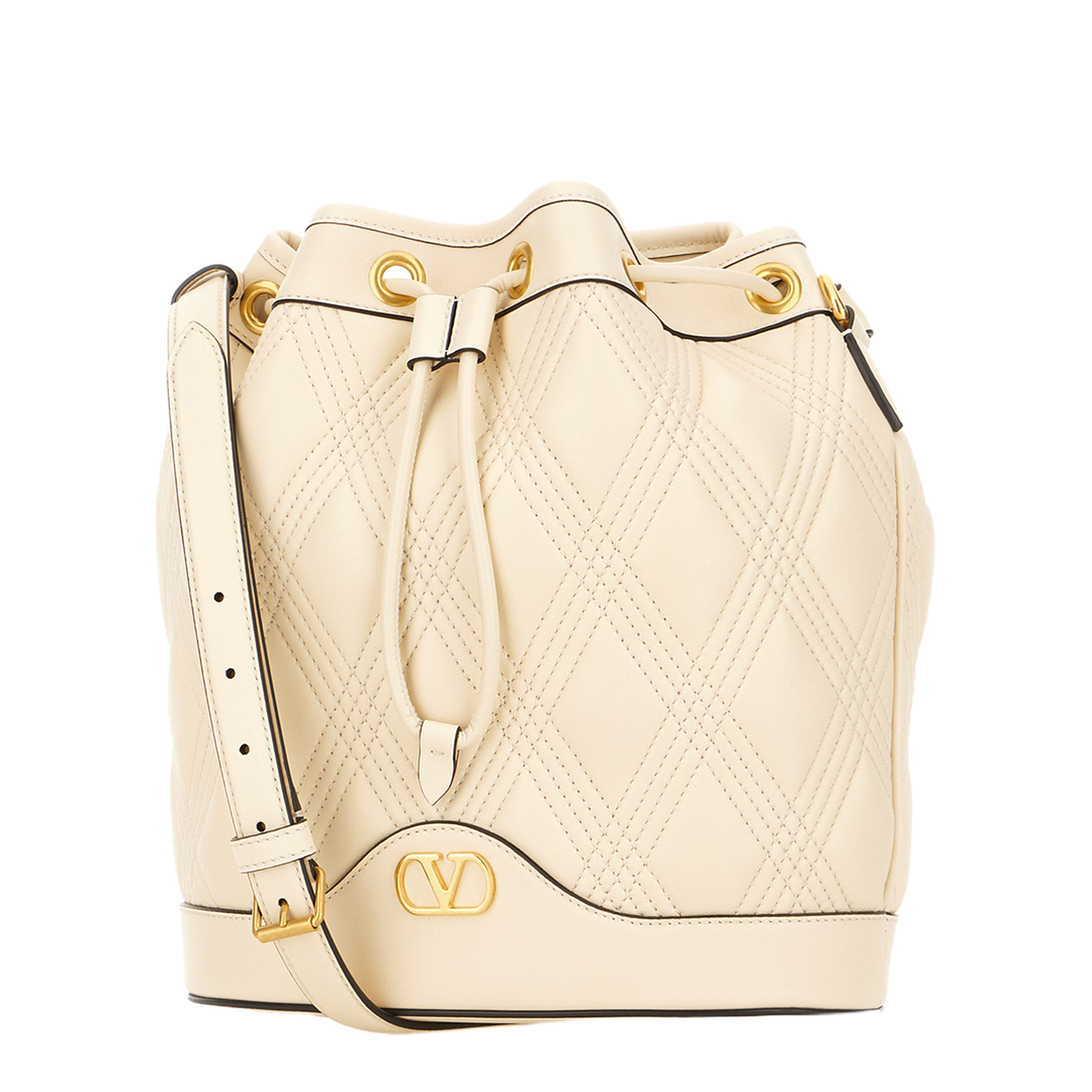 Ivory Leather Crossbody Bag - Image 2