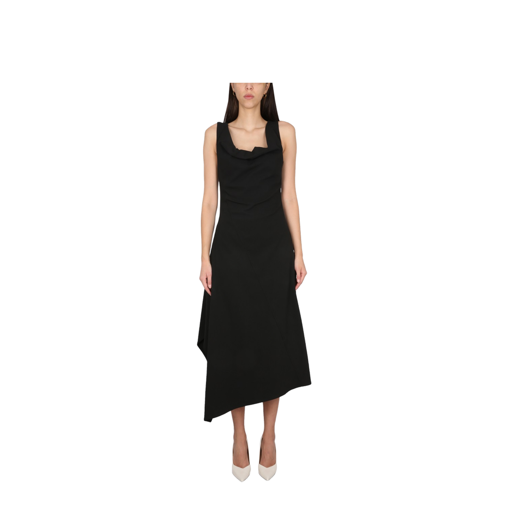 Asymmetrical Midi Dress - Image 1